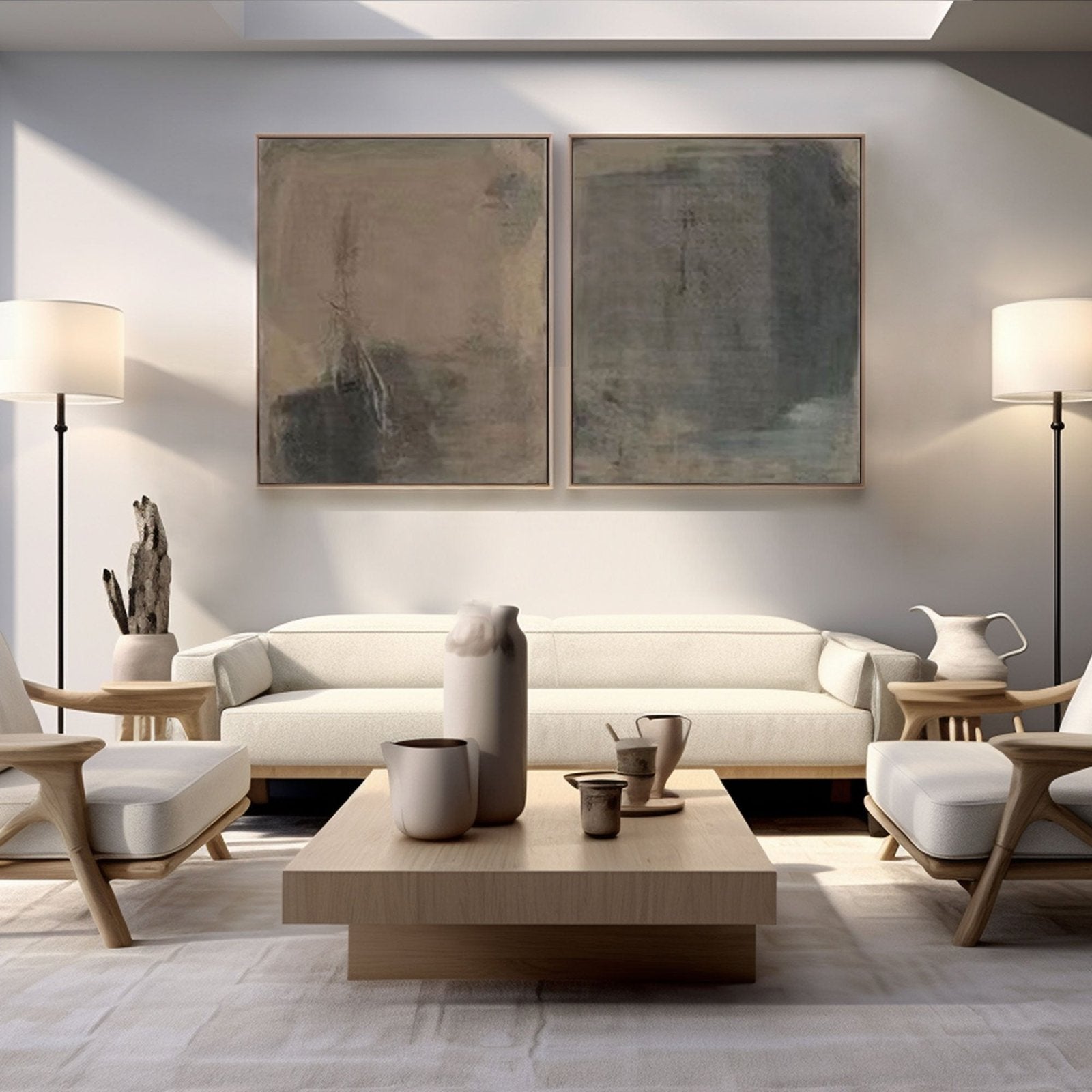 Wabi Sabi Painting "Echoes of Serenity"