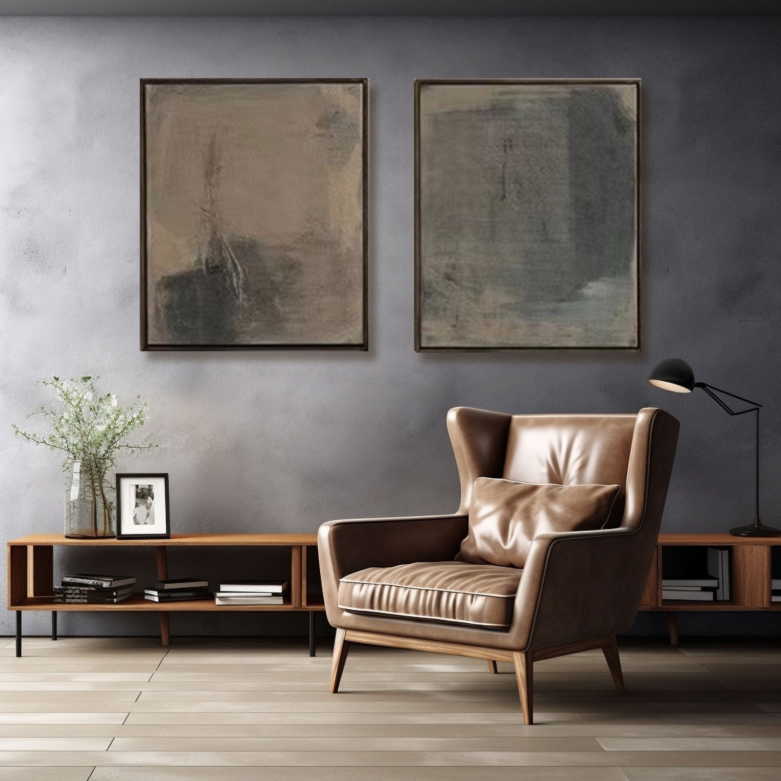 Wabi Sabi Painting "Echoes of Serenity"