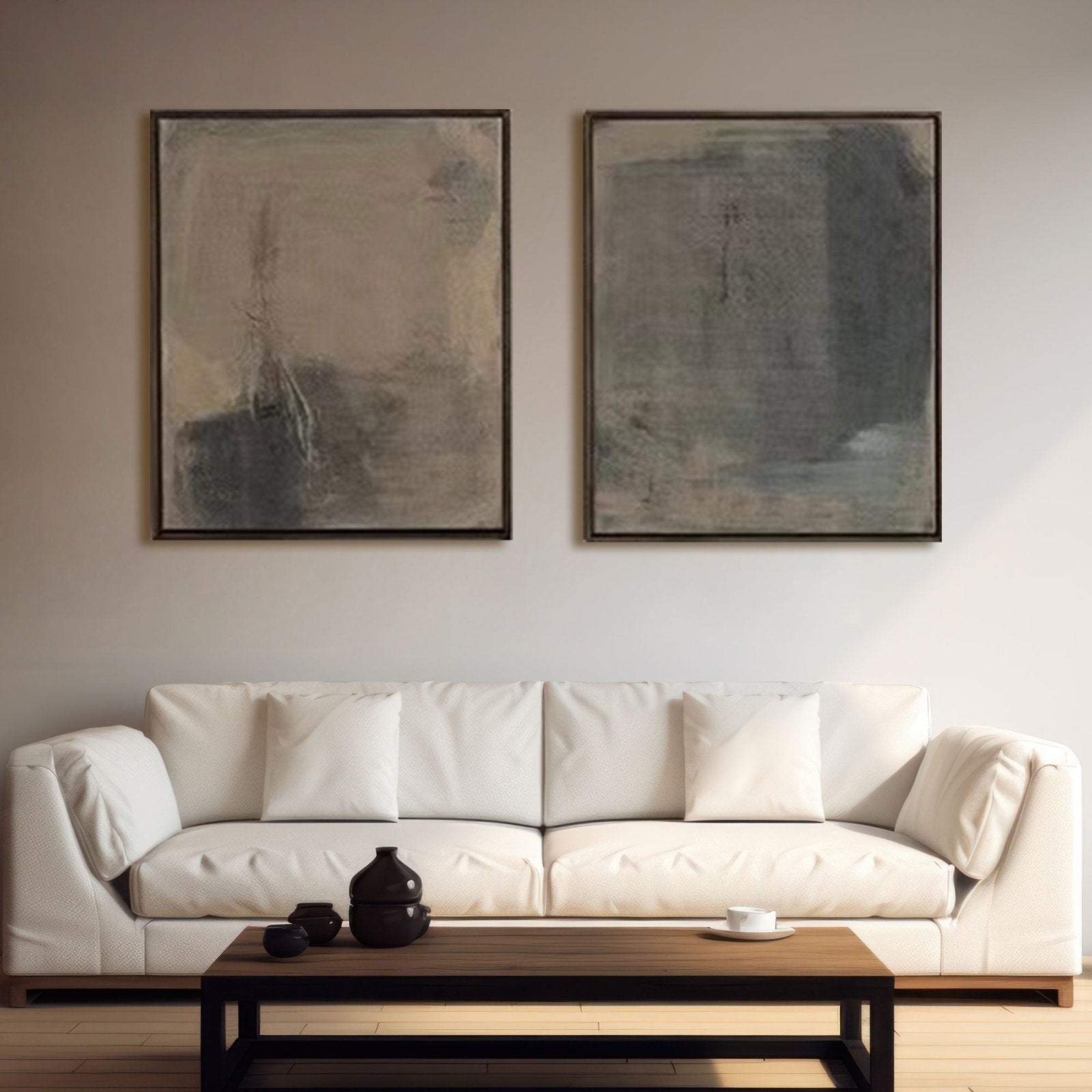 Wabi Sabi Painting "Echoes of Serenity"
