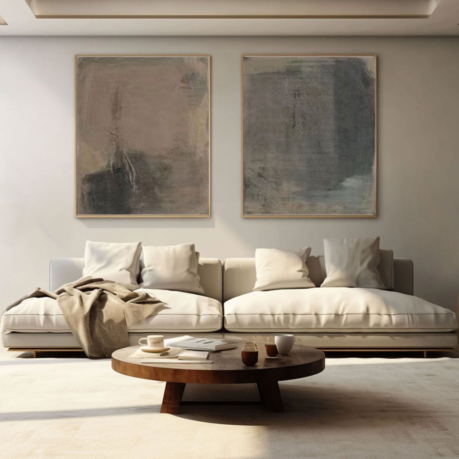 Wabi Sabi Painting "Echoes of Serenity"