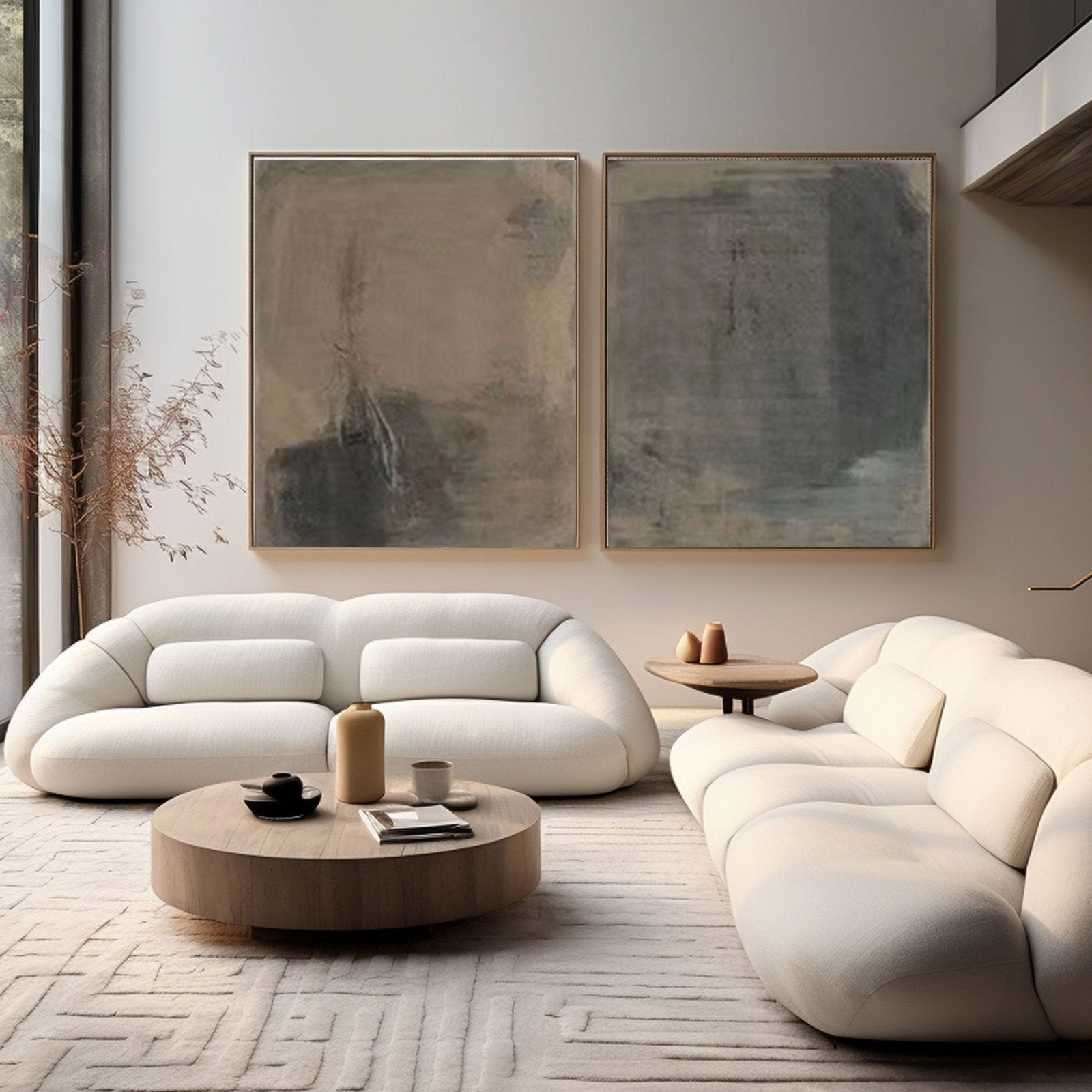 Wabi Sabi Painting "Echoes of Serenity"