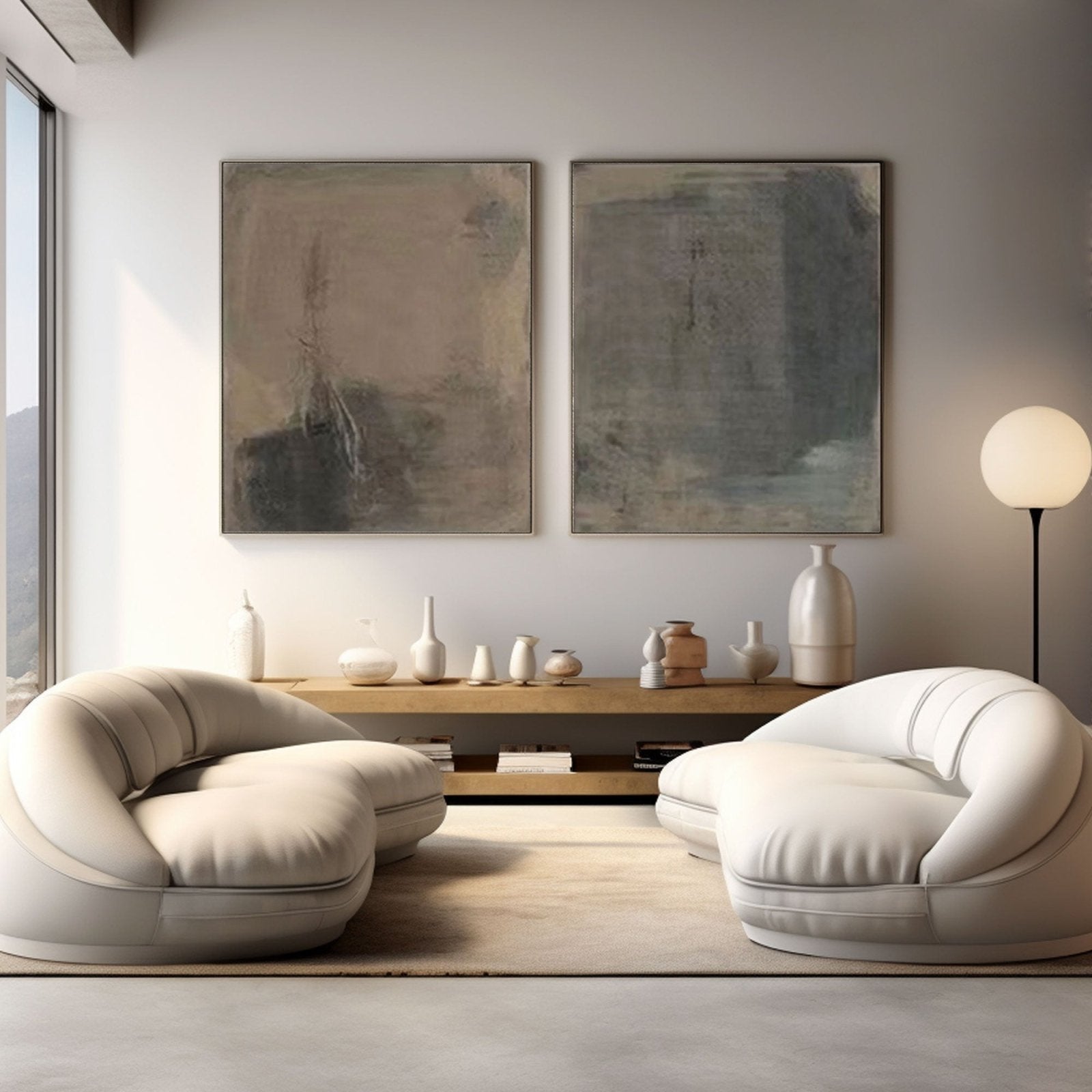 Wabi Sabi Painting "Echoes of Serenity"