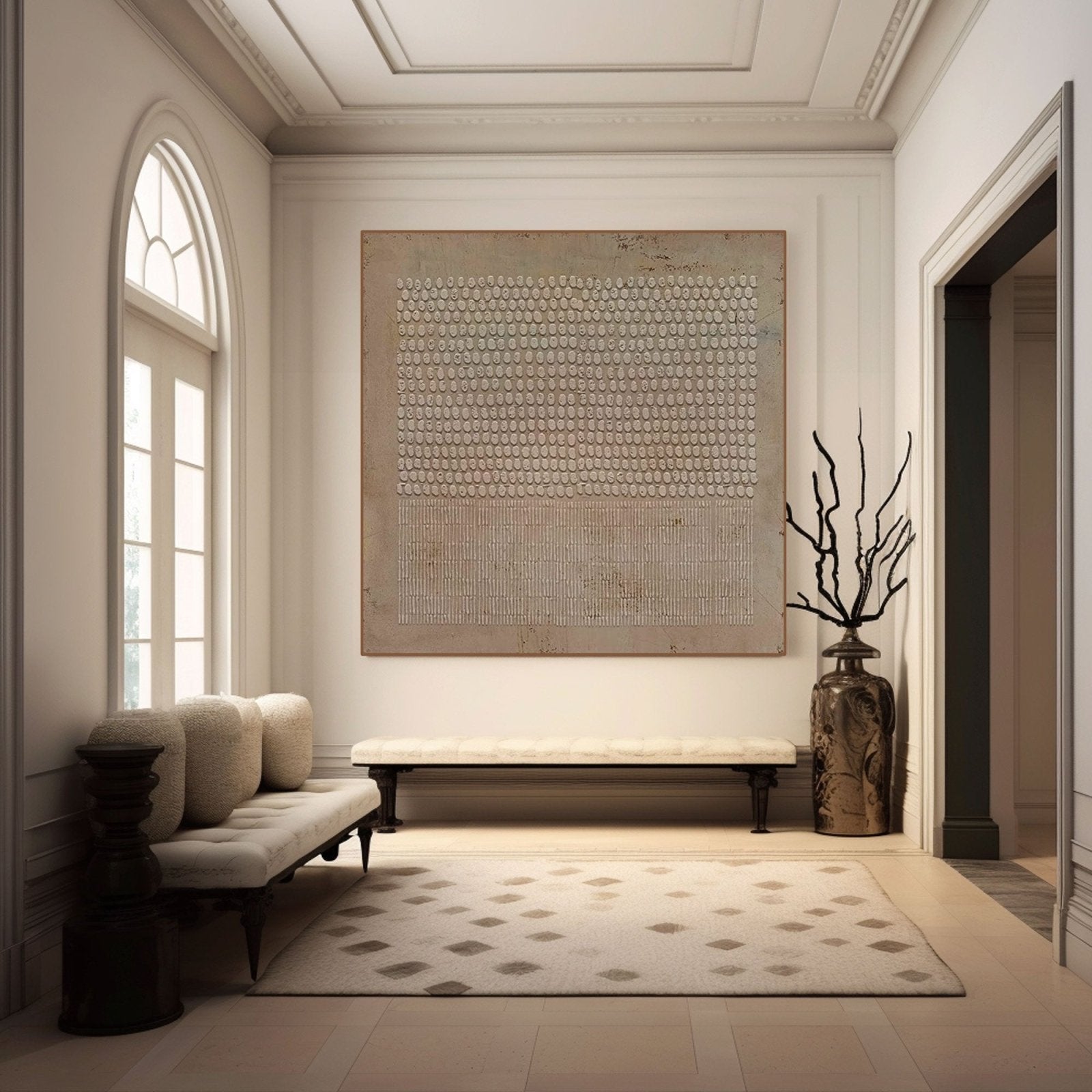 Wabi Sabi Painting  "Eclipse"
