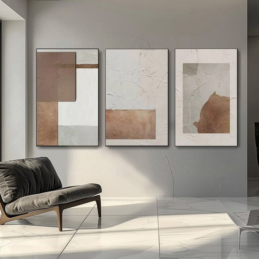 Wabi Sabi Painting "Espacio Rasgado"