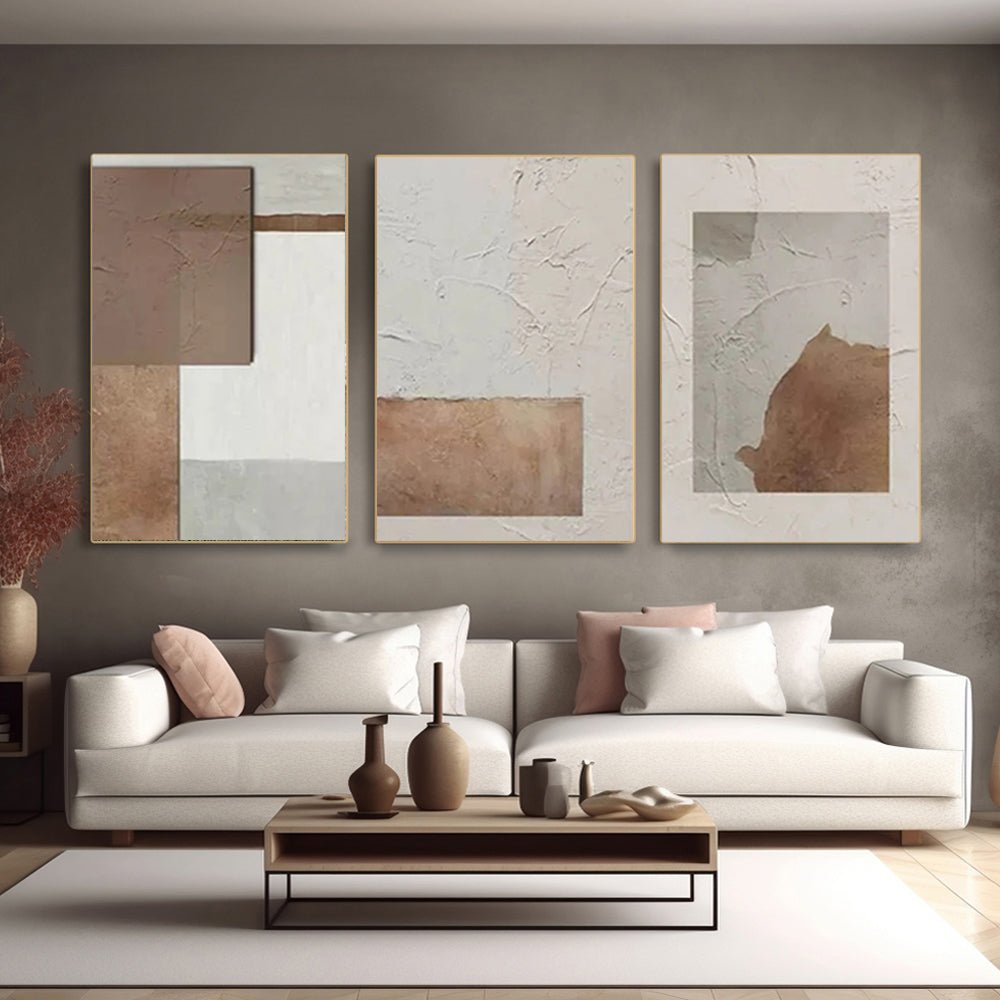 Wabi Sabi Painting "Espacio Rasgado"