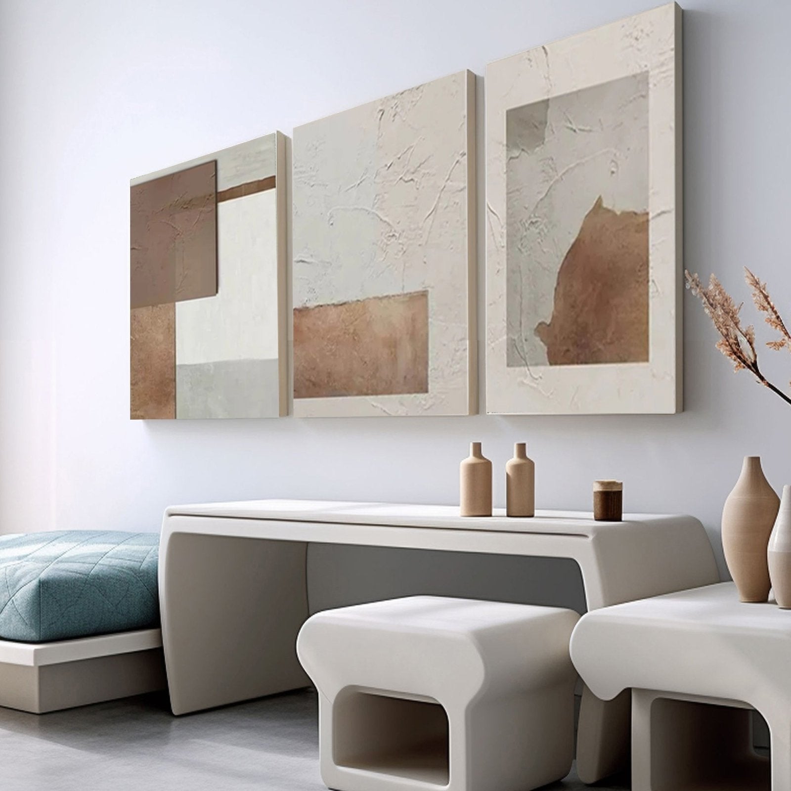 Wabi Sabi Painting "Espacio Rasgado"