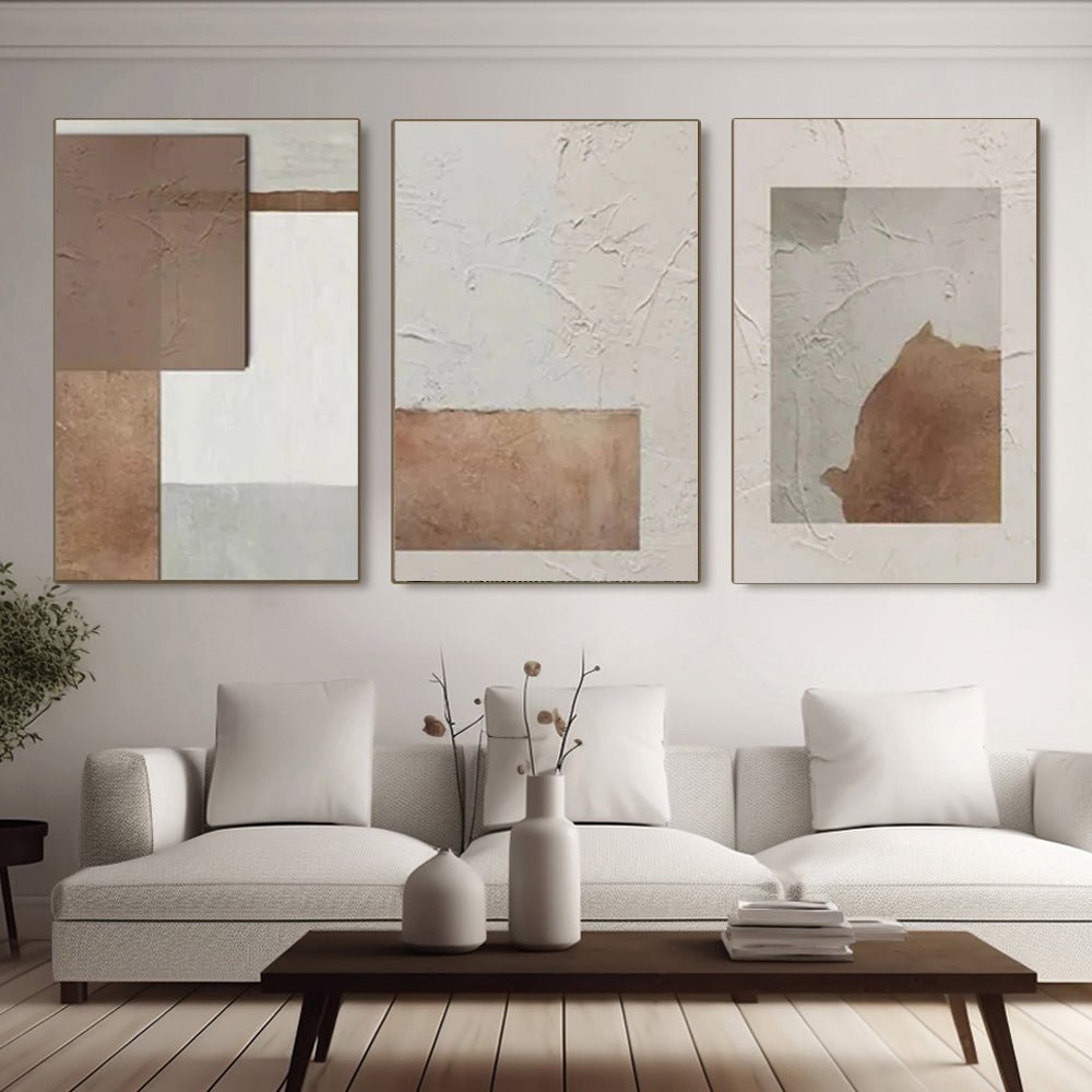 Wabi Sabi Painting "Espacio Rasgado"