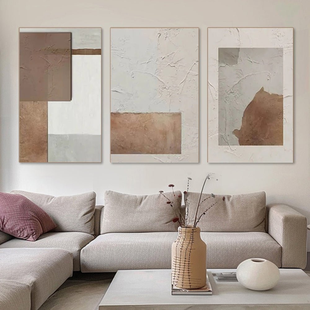 Wabi Sabi Painting "Espacio Rasgado"