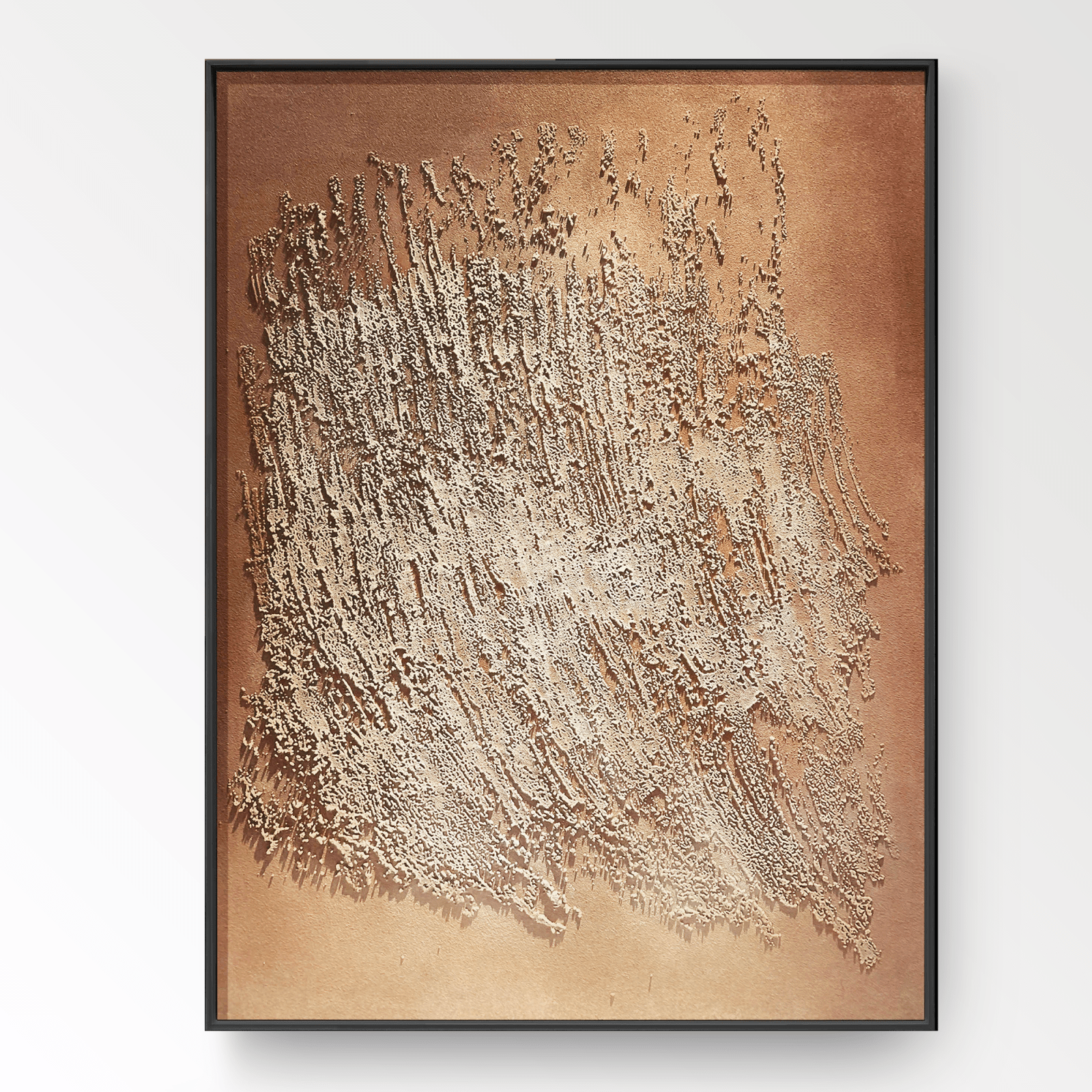 Wabi Sabi Gemälde „Éveil Brûlant“
