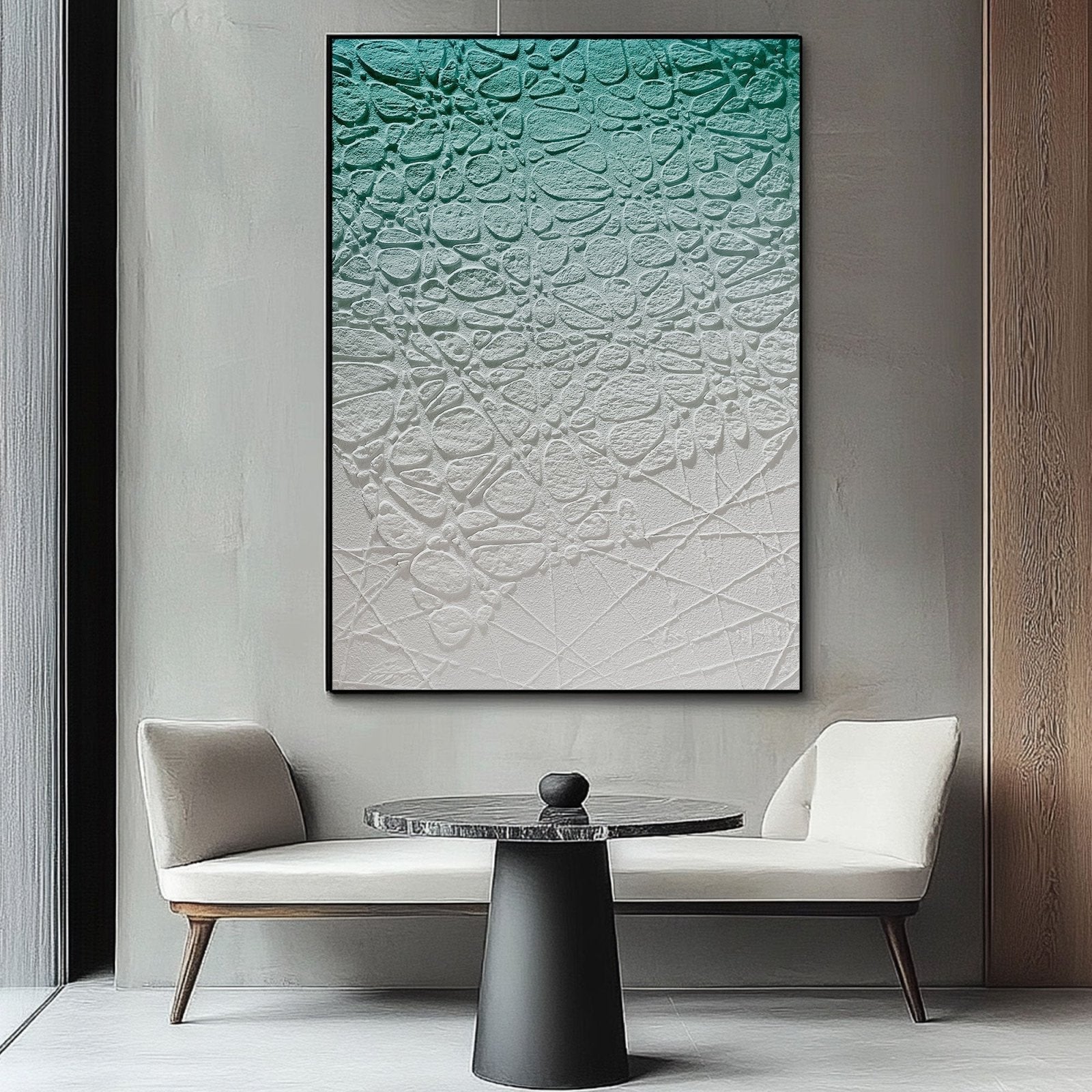 Wabi Sabi Painting "Fleur Miroitante“