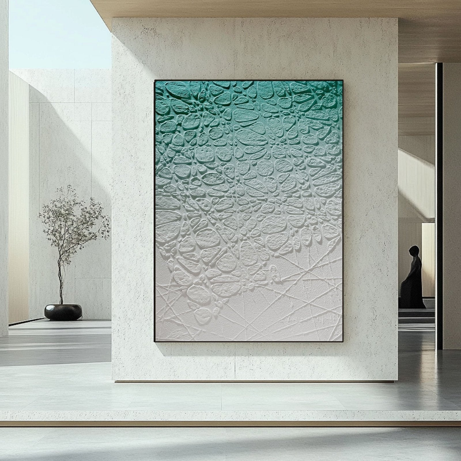 Wabi Sabi Painting "Fleur Miroitante“
