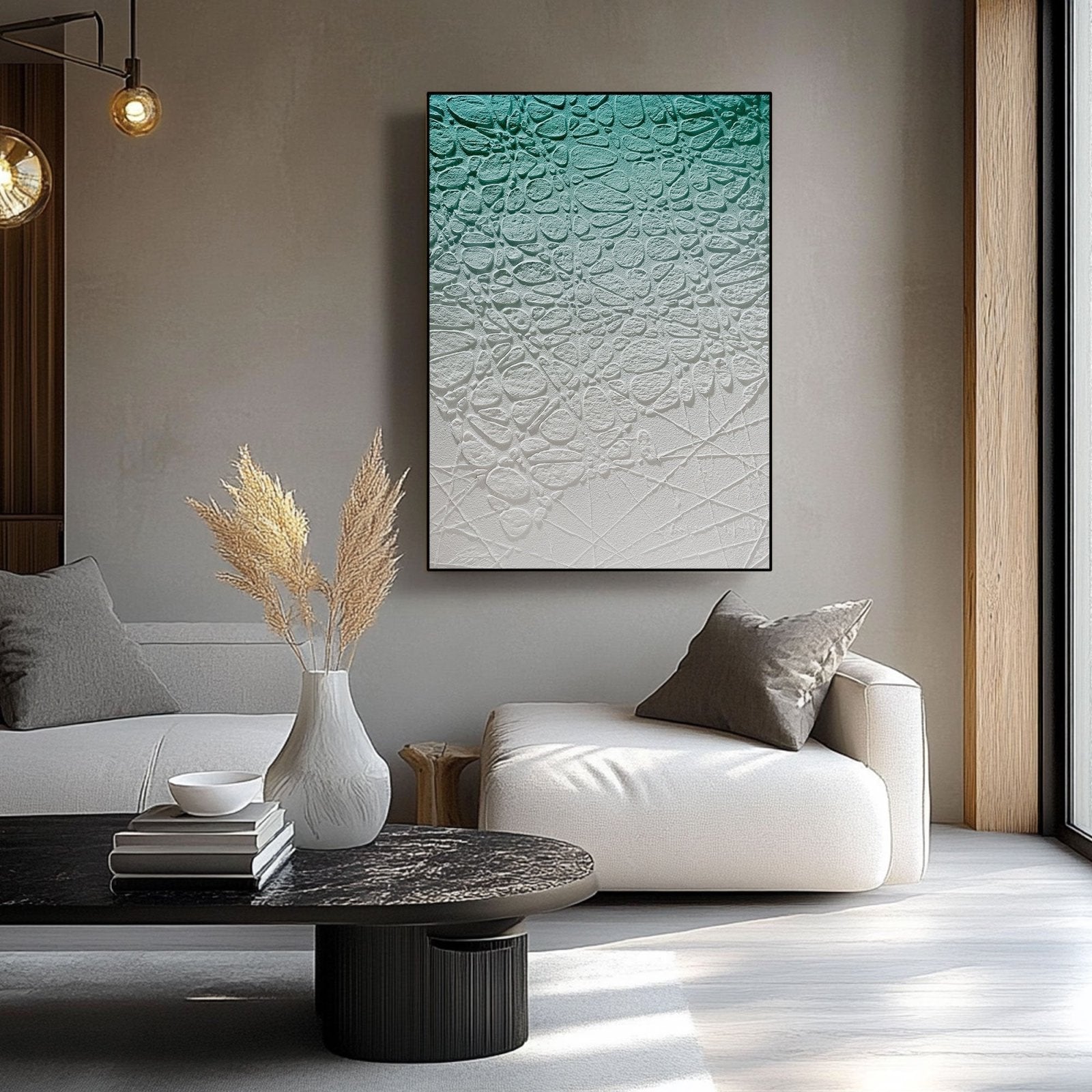 Wabi Sabi Painting "Fleur Miroitante“
