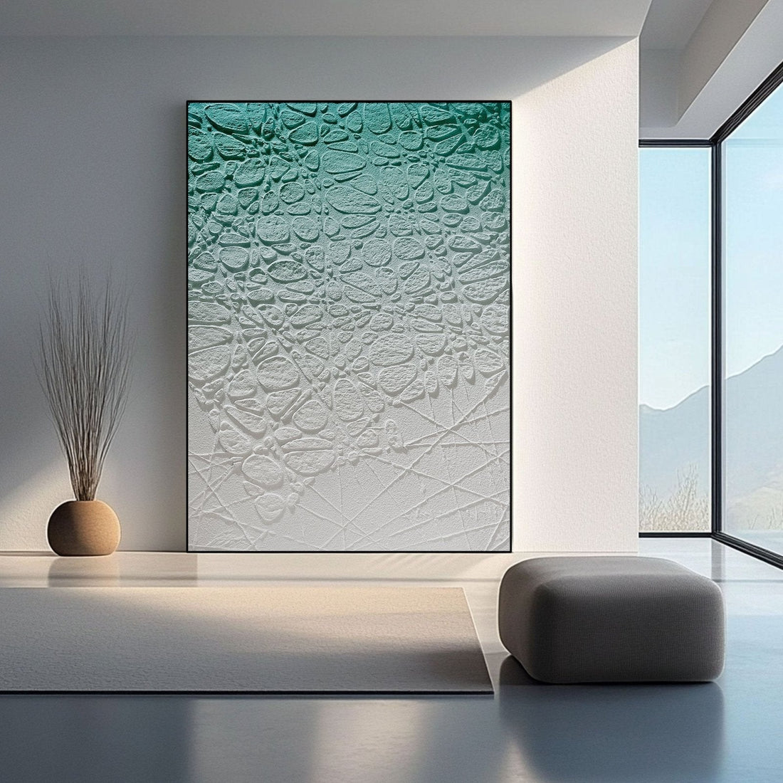 Wabi Sabi Painting "Fleur Miroitante“