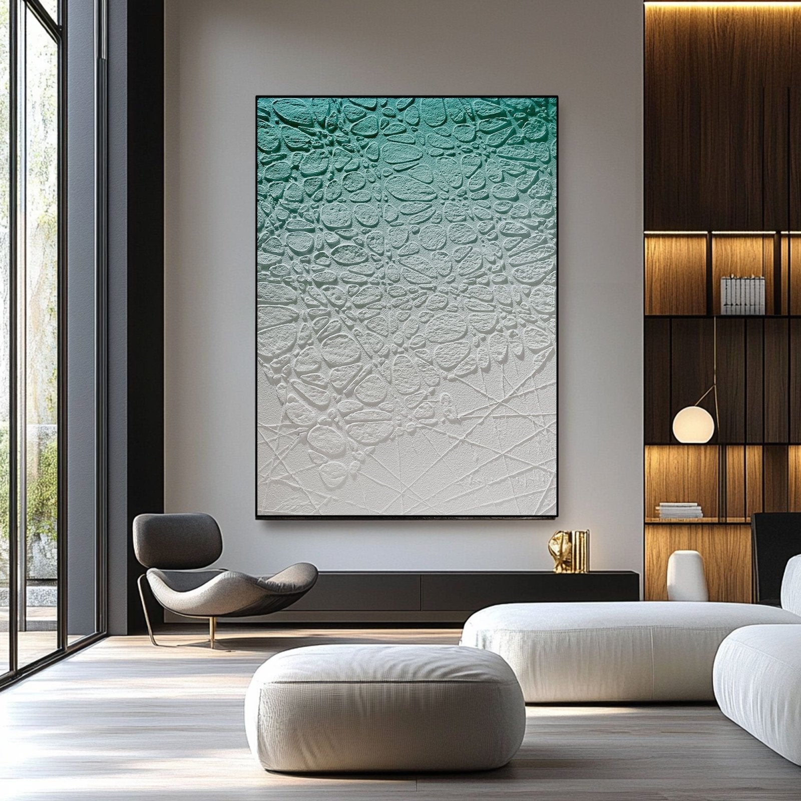 Wabi Sabi Painting "Fleur Miroitante“