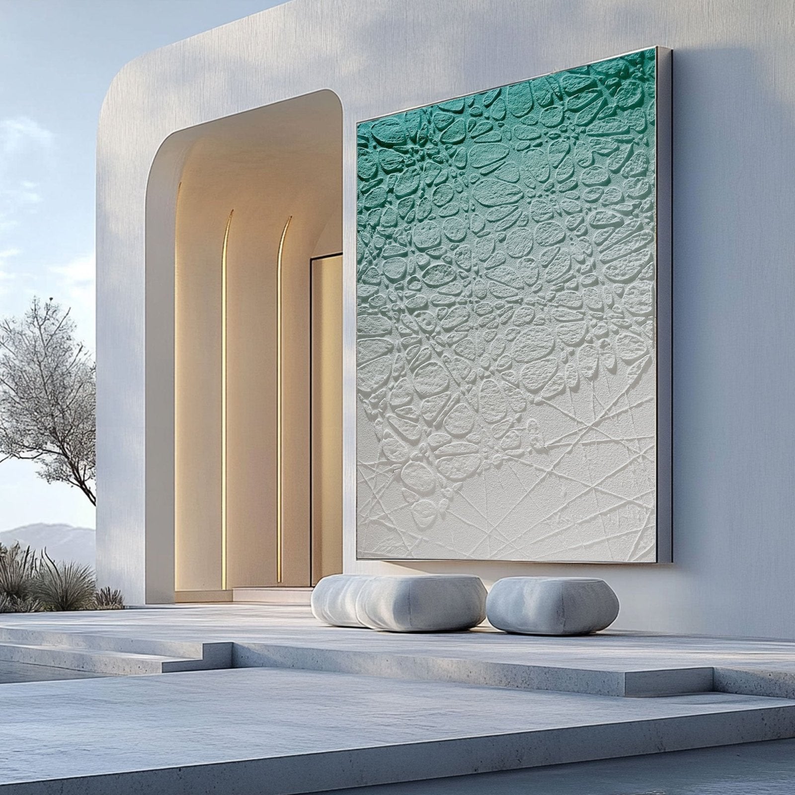 Wabi Sabi Painting "Fleur Miroitante“