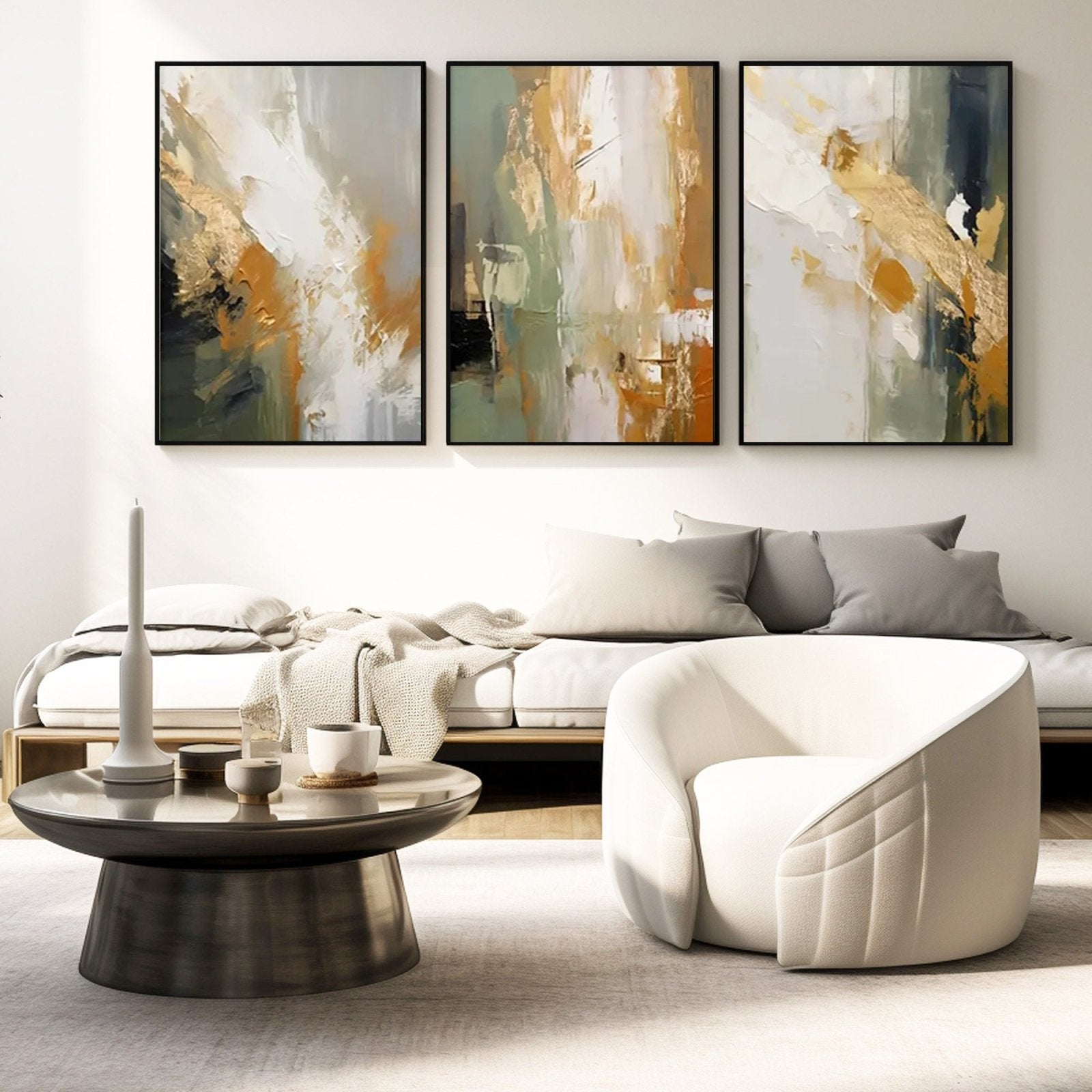 Wabi Sabi Painting "Frontera Cambiante"