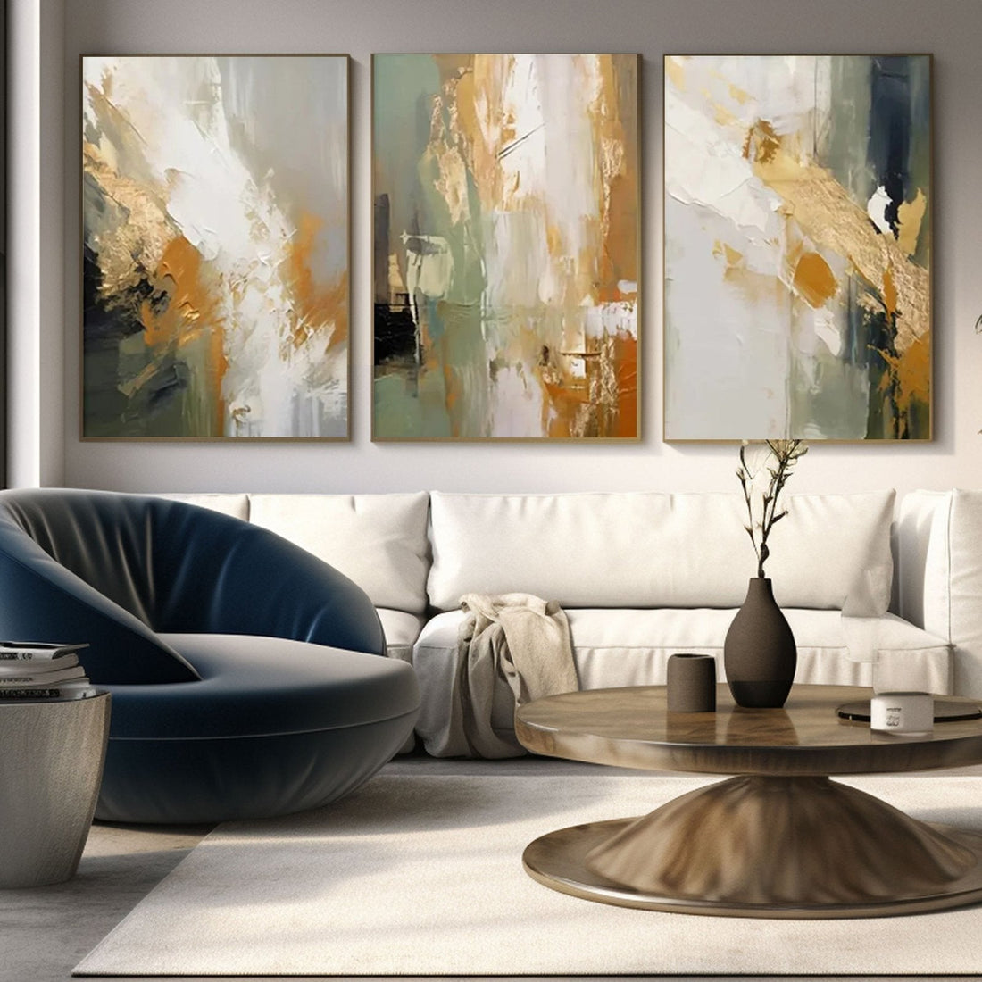 Wabi Sabi Painting "Frontera Cambiante"