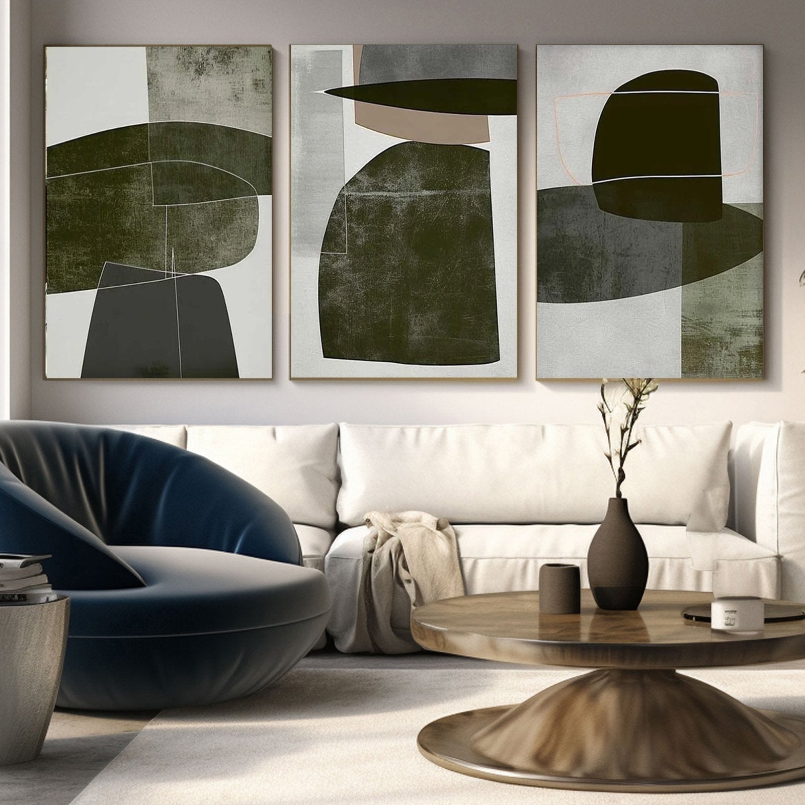 Wabi Sabi maleri "Geometría Sutil"