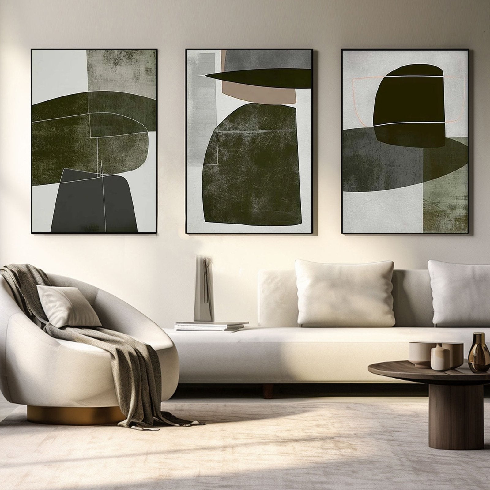 Wabi Sabi maleri "Geometría Sutil"