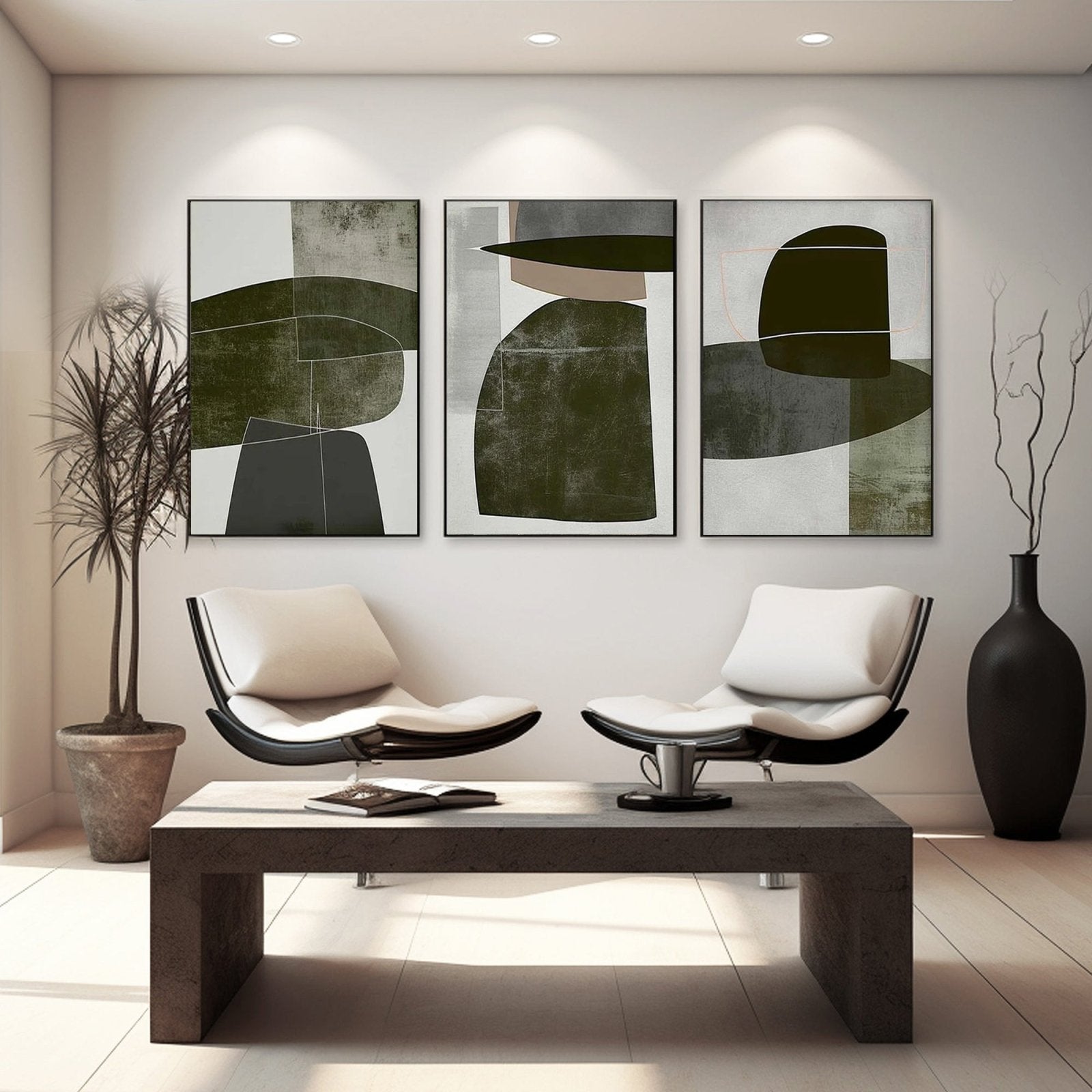 Wabi Sabi maleri "Geometría Sutil"
