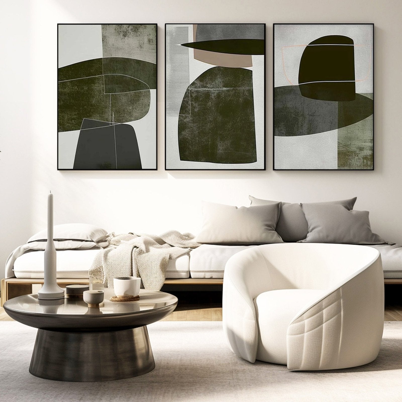 Wabi Sabi maleri "Geometría Sutil"