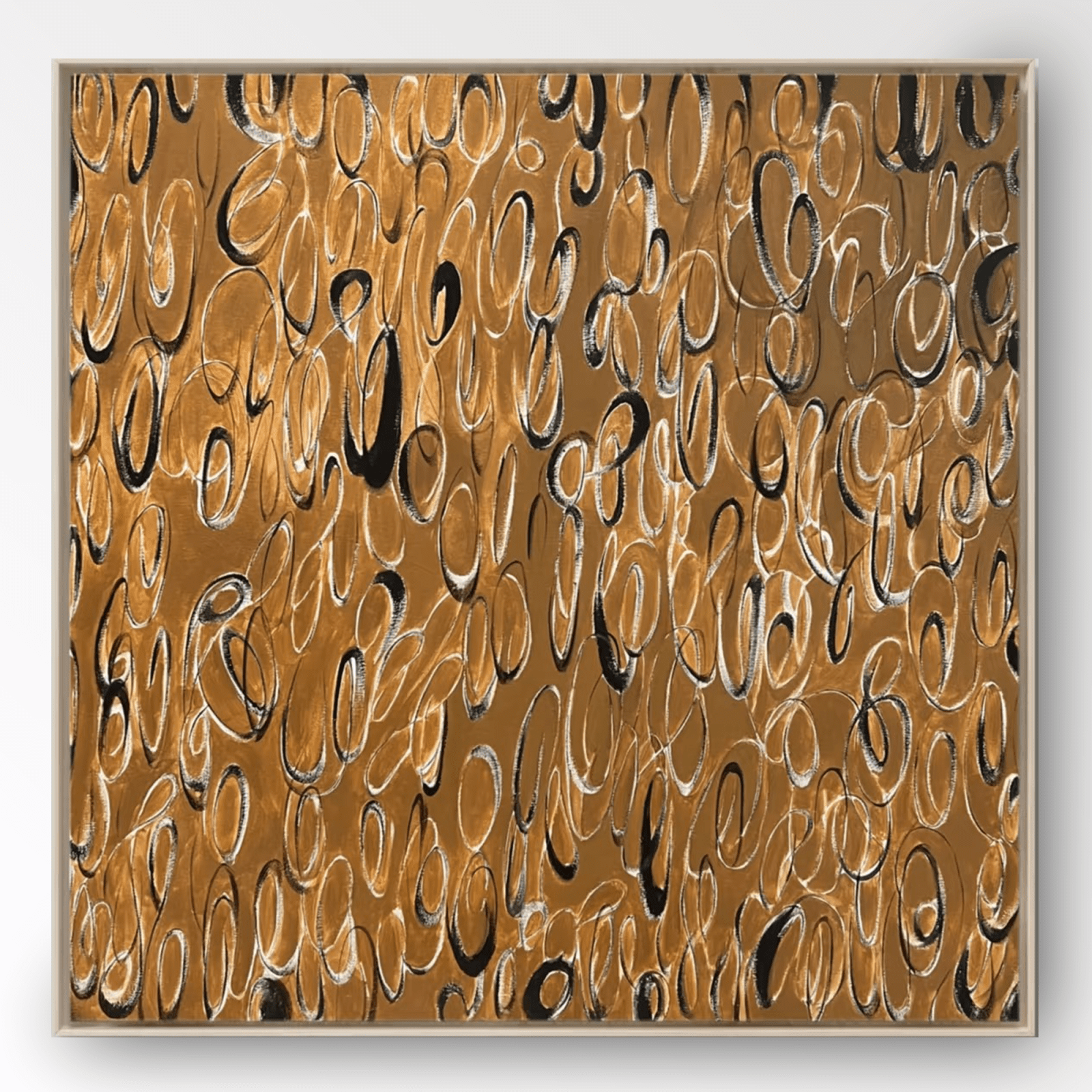 Wabi Sabi Painting "Golden Echo”