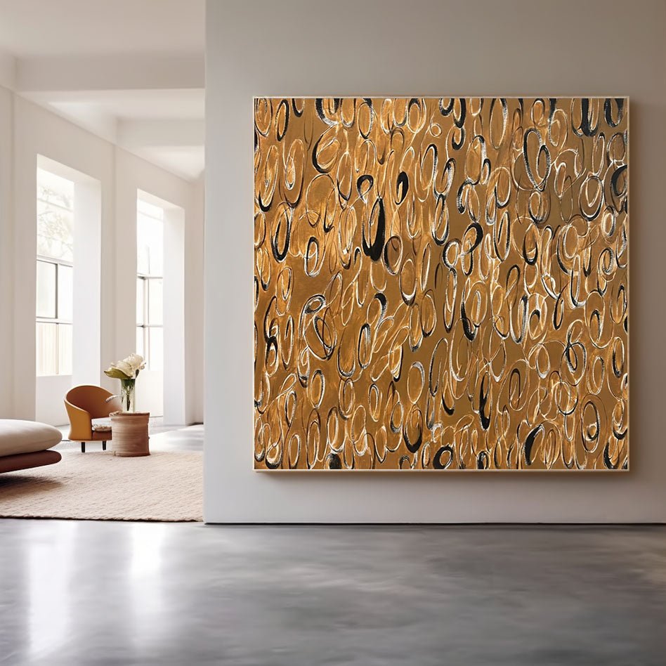 Wabi Sabi Painting "Golden Echo”