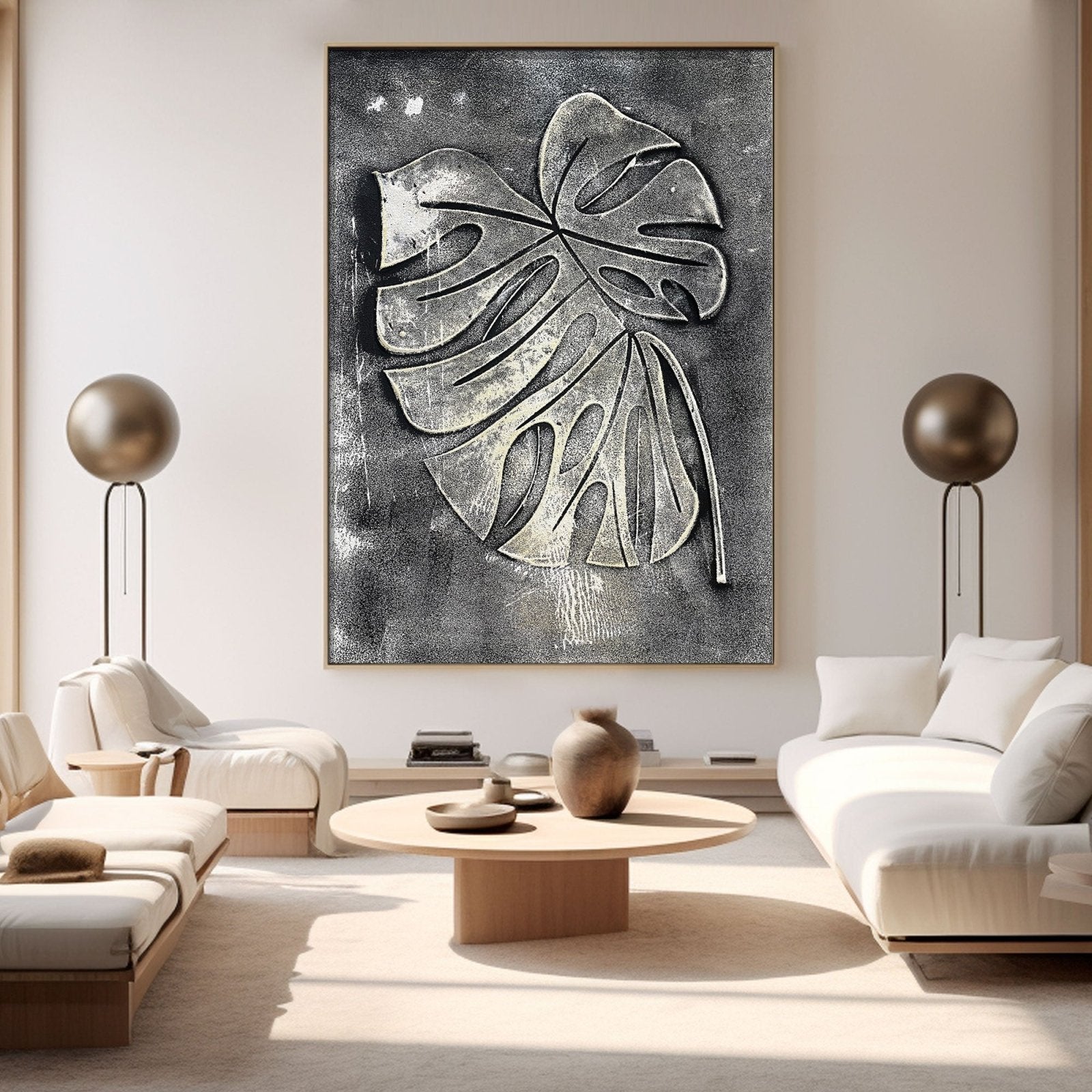Wabi Sabi Painting "Gouden Blad“
