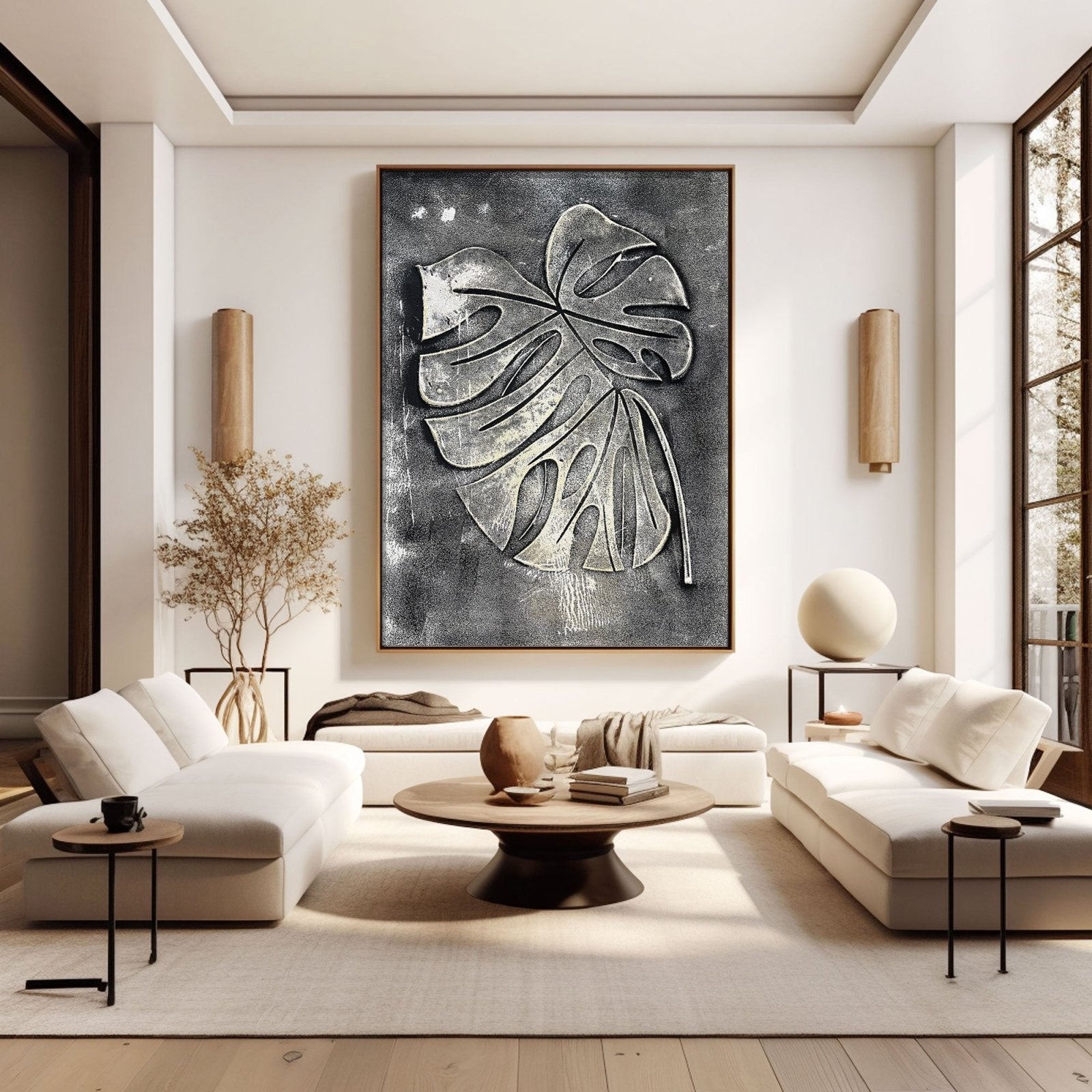 Wabi Sabi Painting "Gouden Blad“