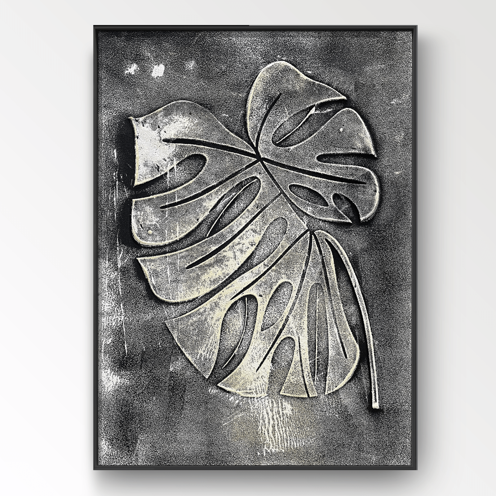 Wabi Sabi Painting "Gouden Blad“