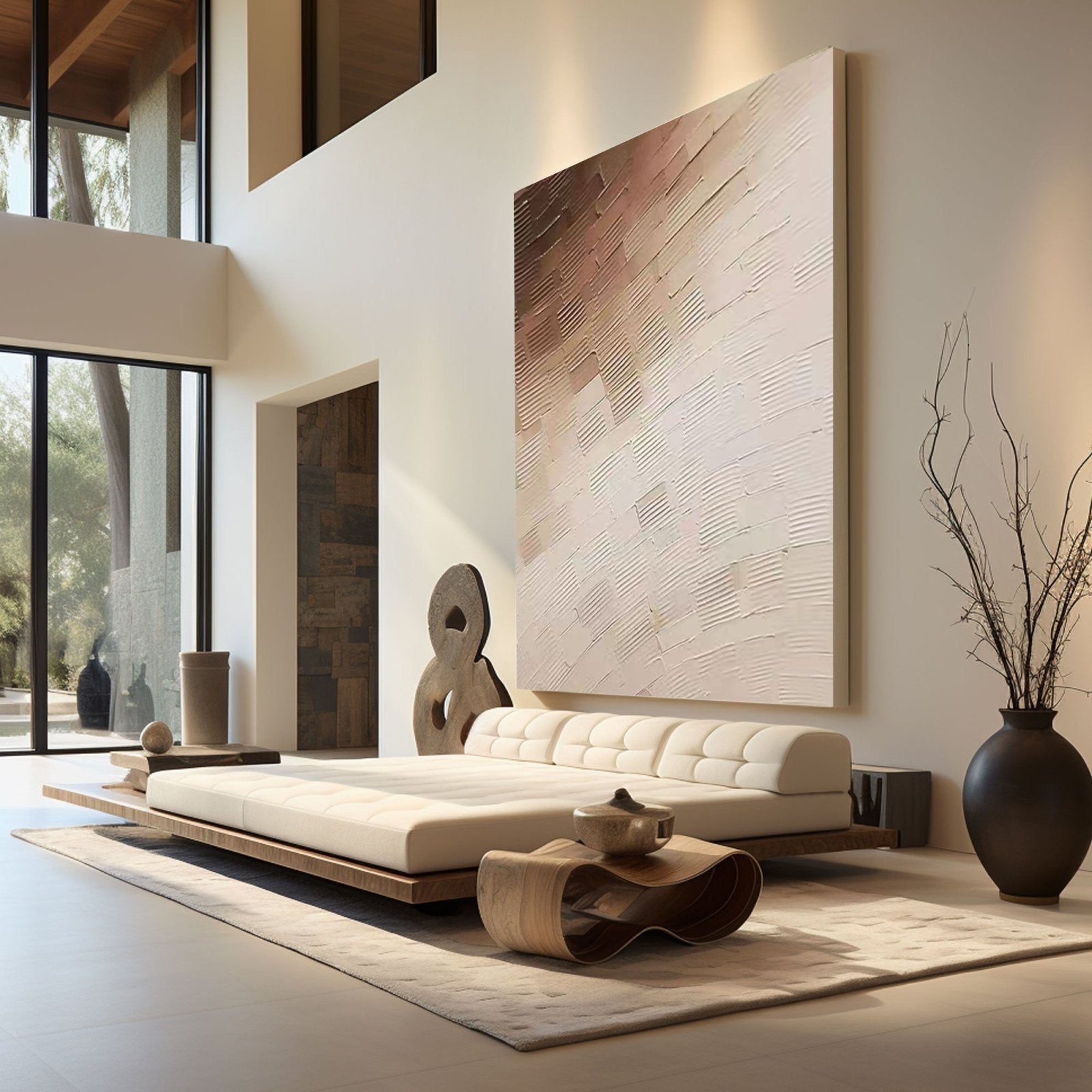 Wabi Sabi Painting "Harmonie des Formes"