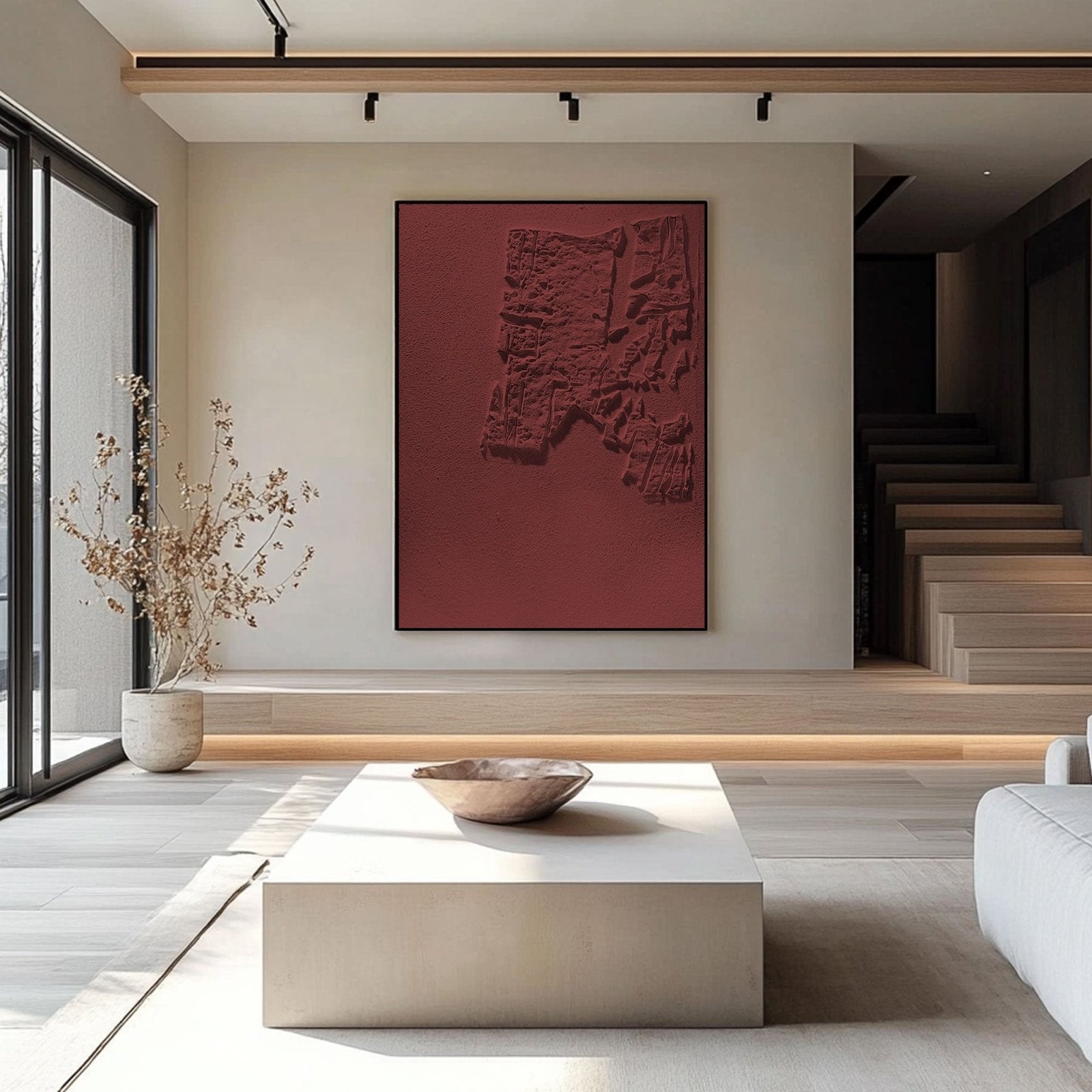 Wabi Sabi Painting "Hélène Rouille”