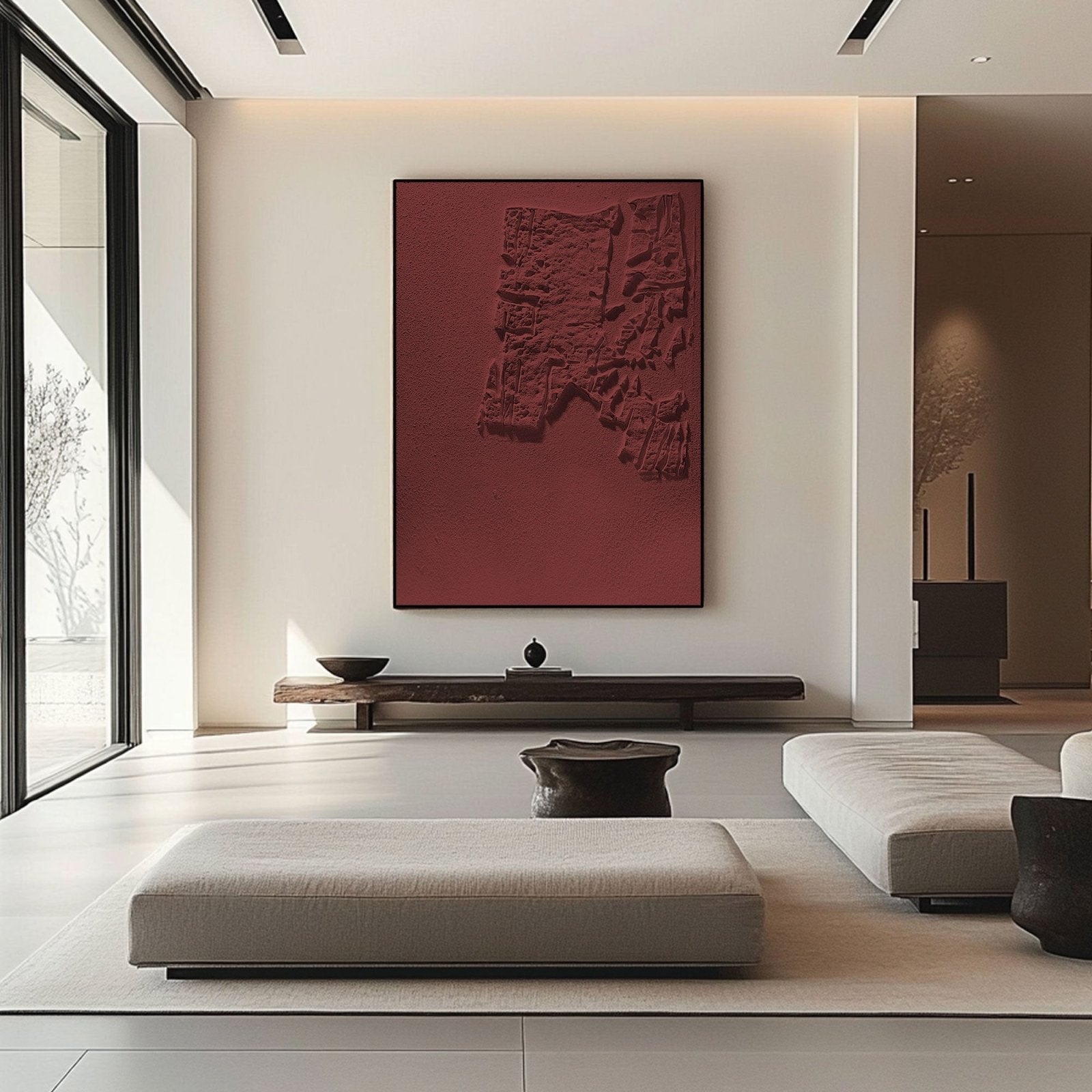 Wabi Sabi Painting "Hélène Rouille”