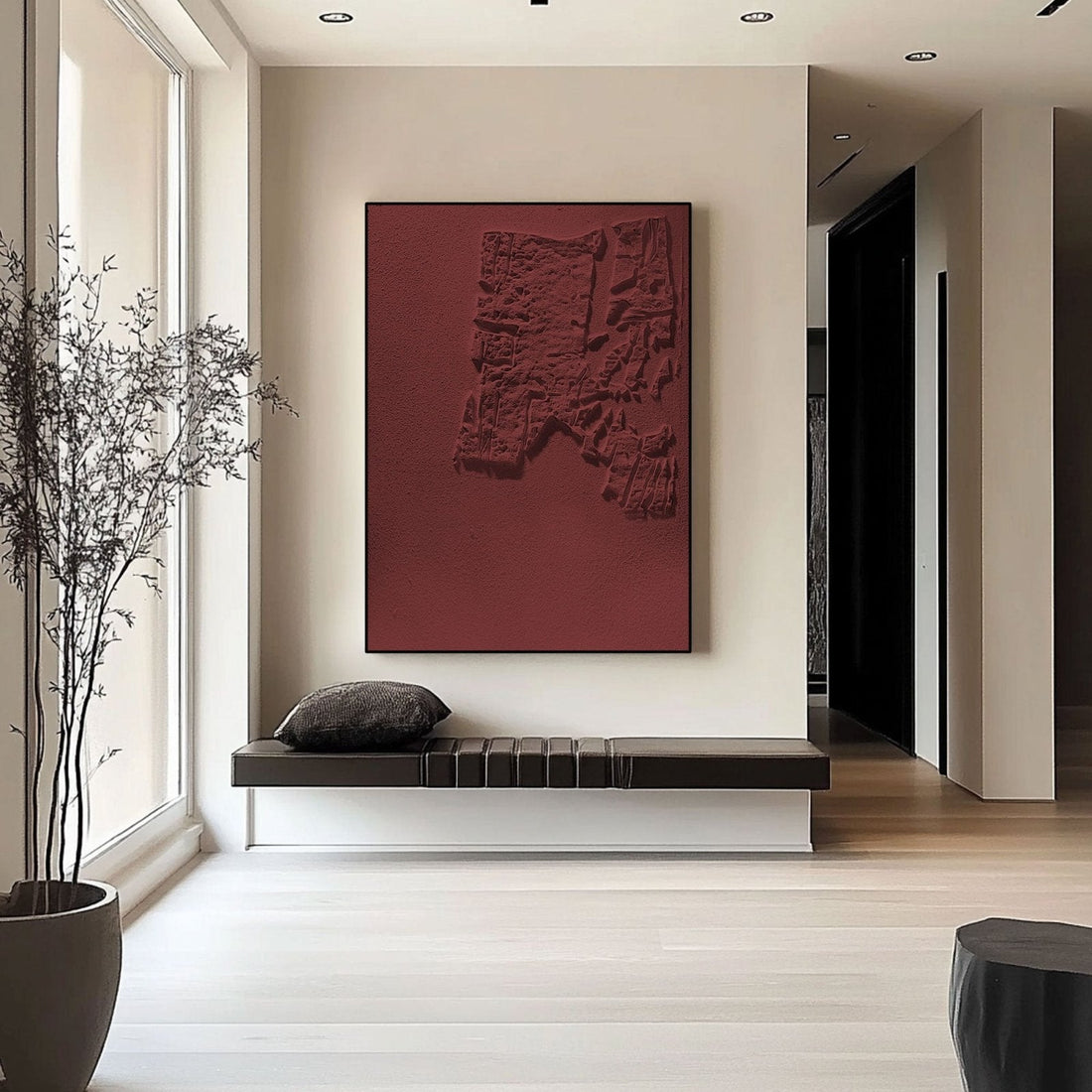 Wabi Sabi Painting "Hélène Rouille”