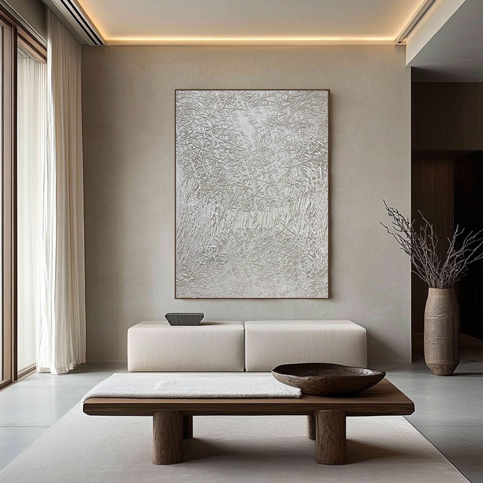 Wabi Sabi Painting "Julien Filigrane”