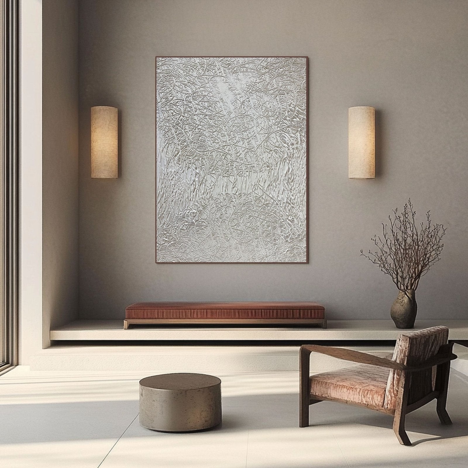 Wabi Sabi Painting "Julien Filigrane”