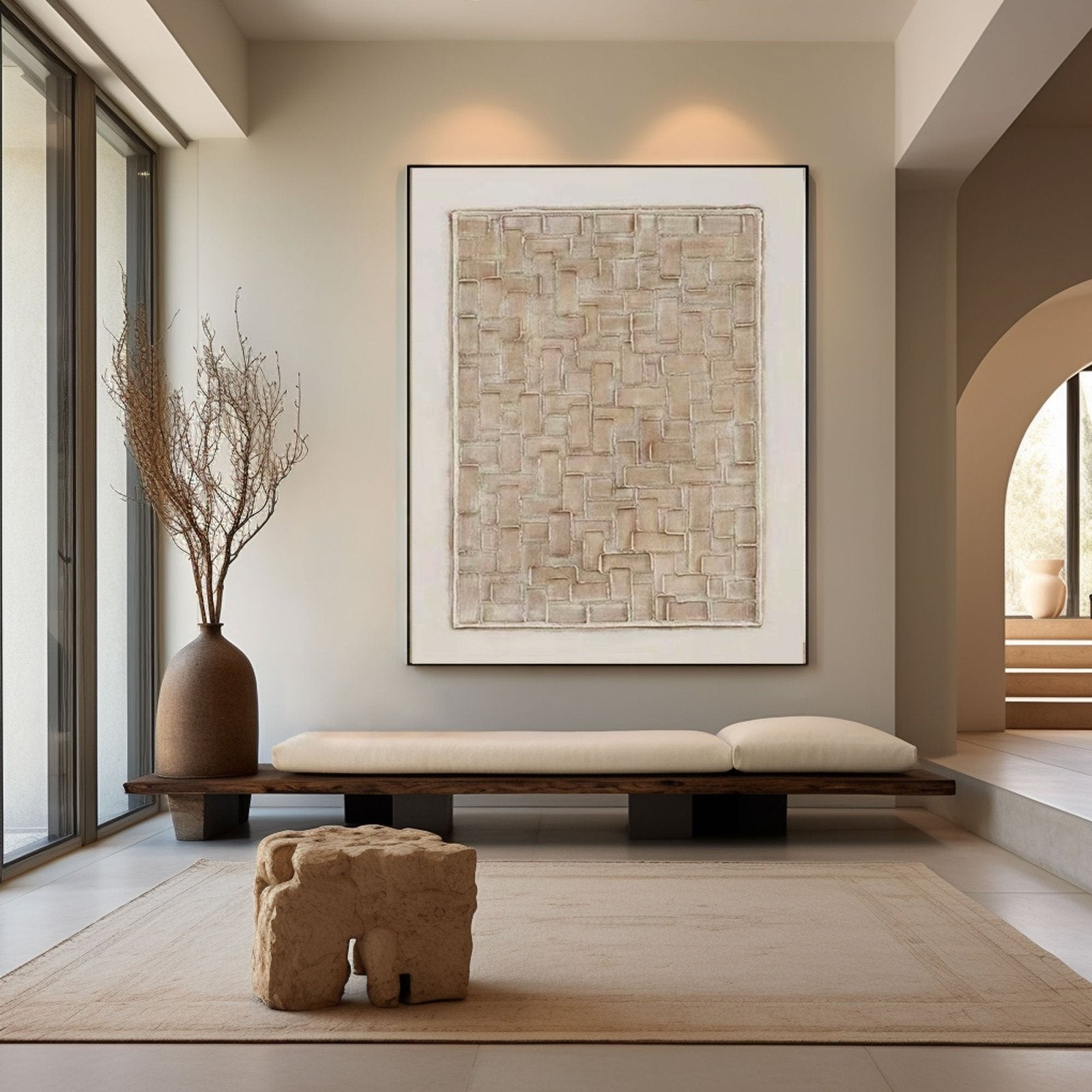 Wabi Sabi maleri "Labyrinth"