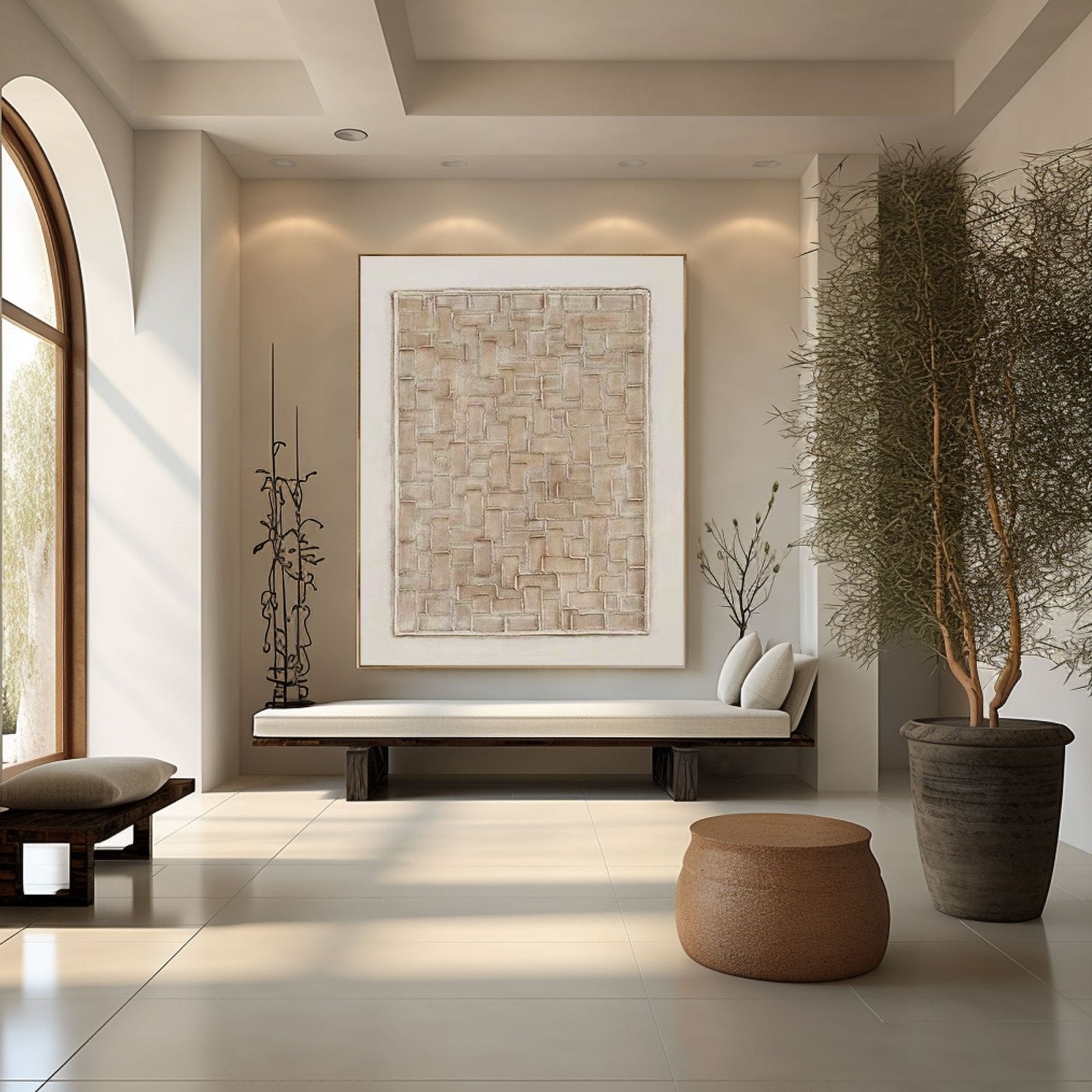 Wabi Sabi maleri "Labyrinth"