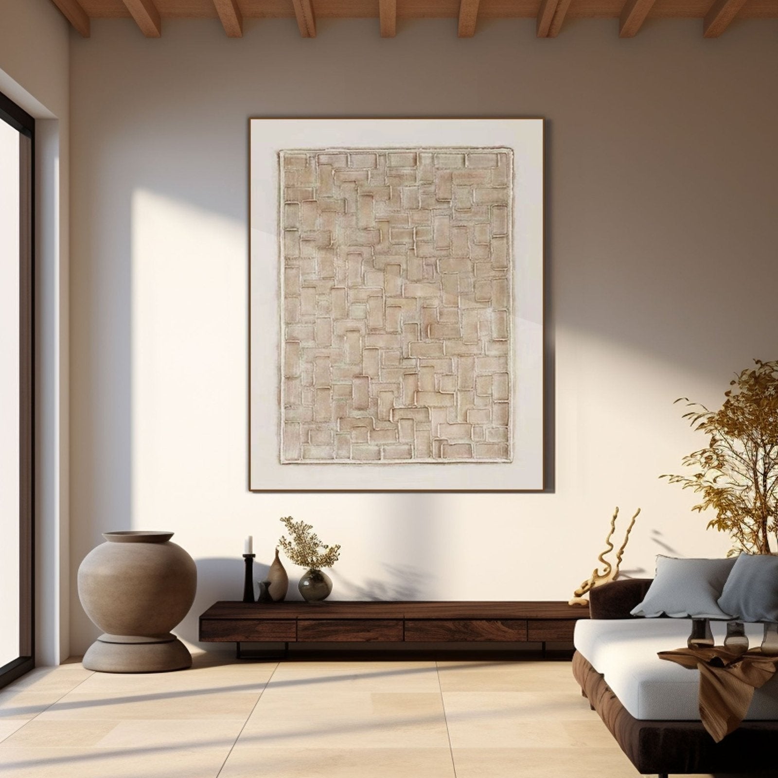 Wabi Sabi maleri "Labyrinth"