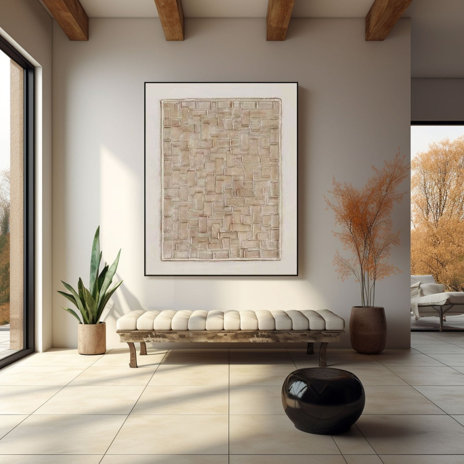 Wabi Sabi maleri "Labyrinth"