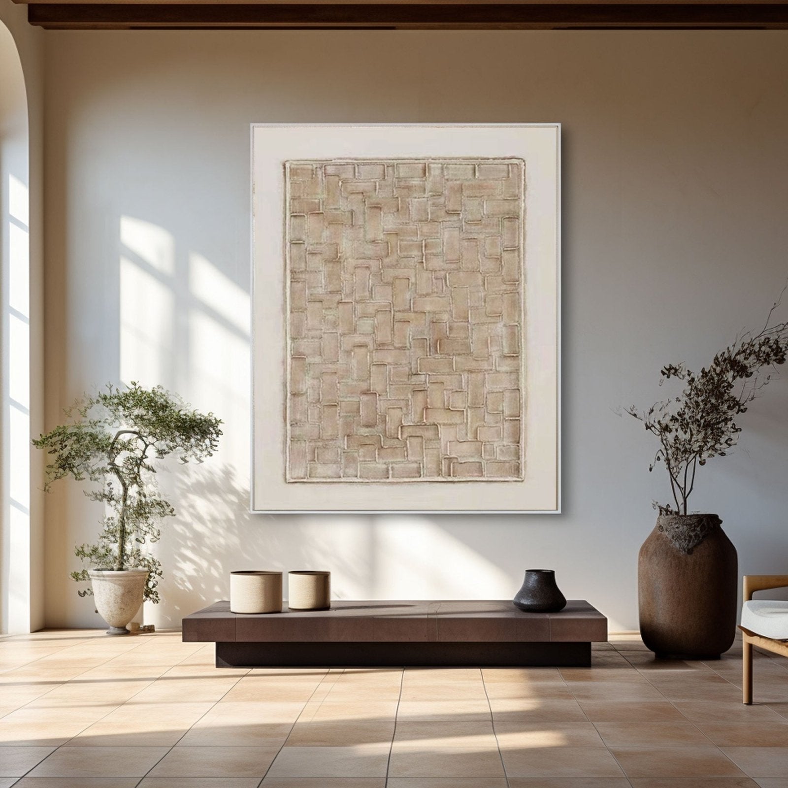 Wabi Sabi maleri "Labyrinth"