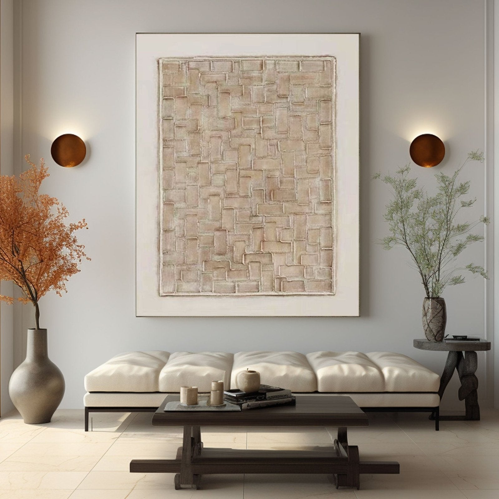 Wabi Sabi maleri "Labyrinth"