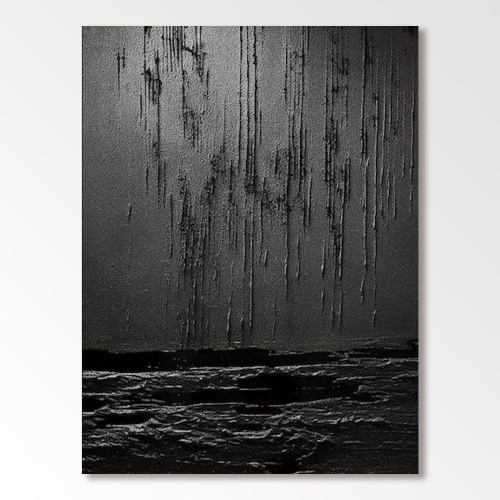 Wabi Sabi Painting "Lluvia Silente"