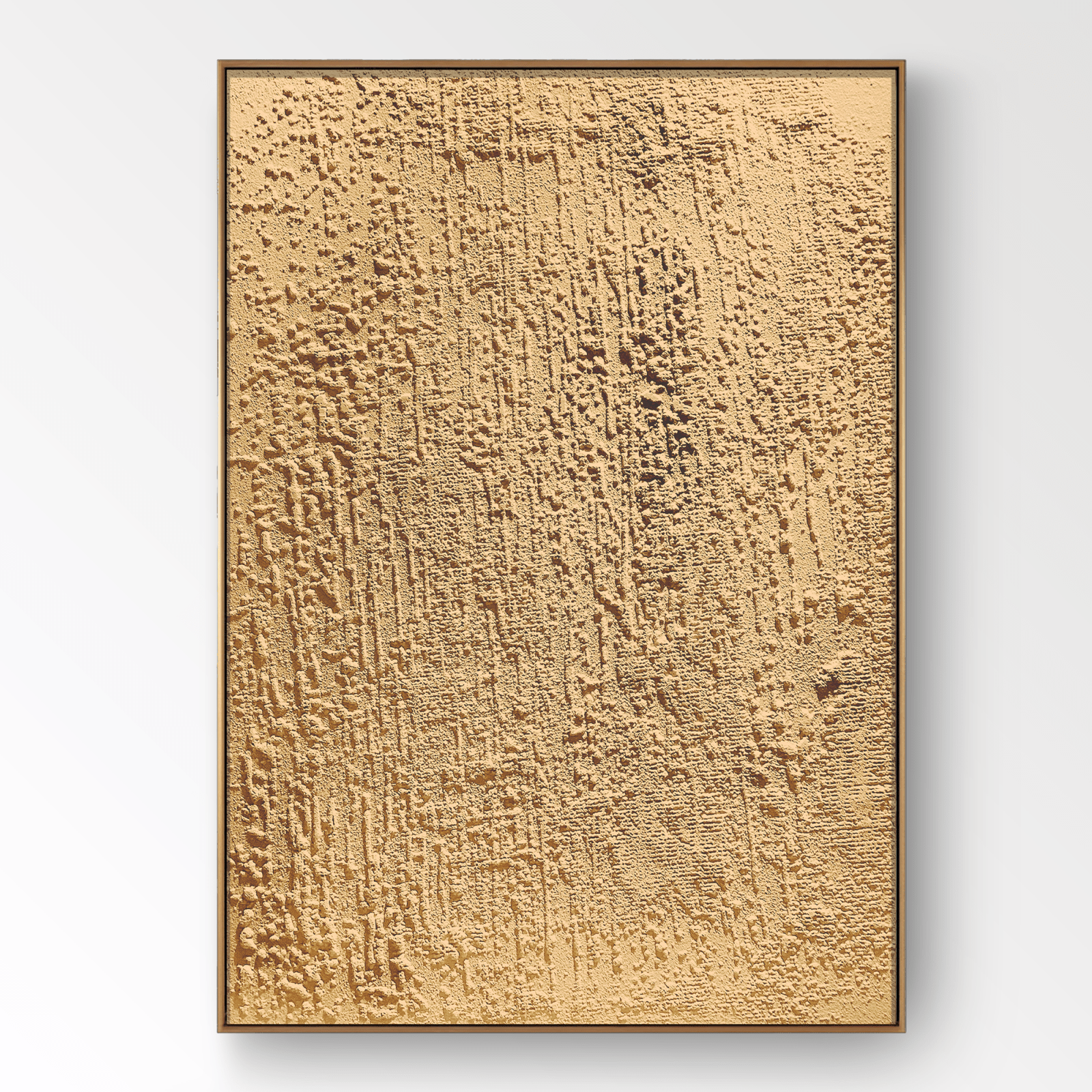Wabi Sabi Gemälde „Lumière Fossile“