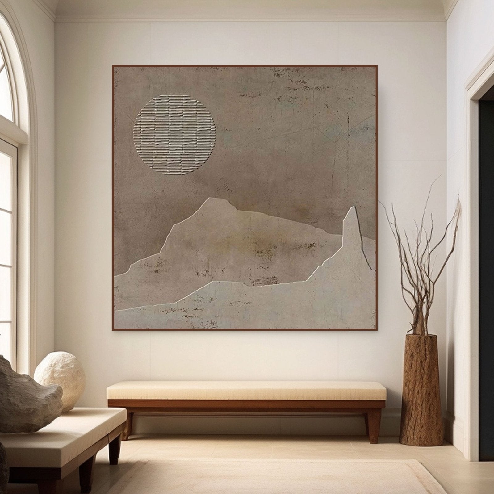 Wabi Sabi Painting "Lunaris"