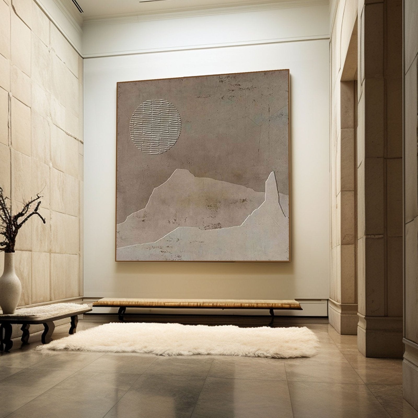 Wabi Sabi Painting "Lunaris"