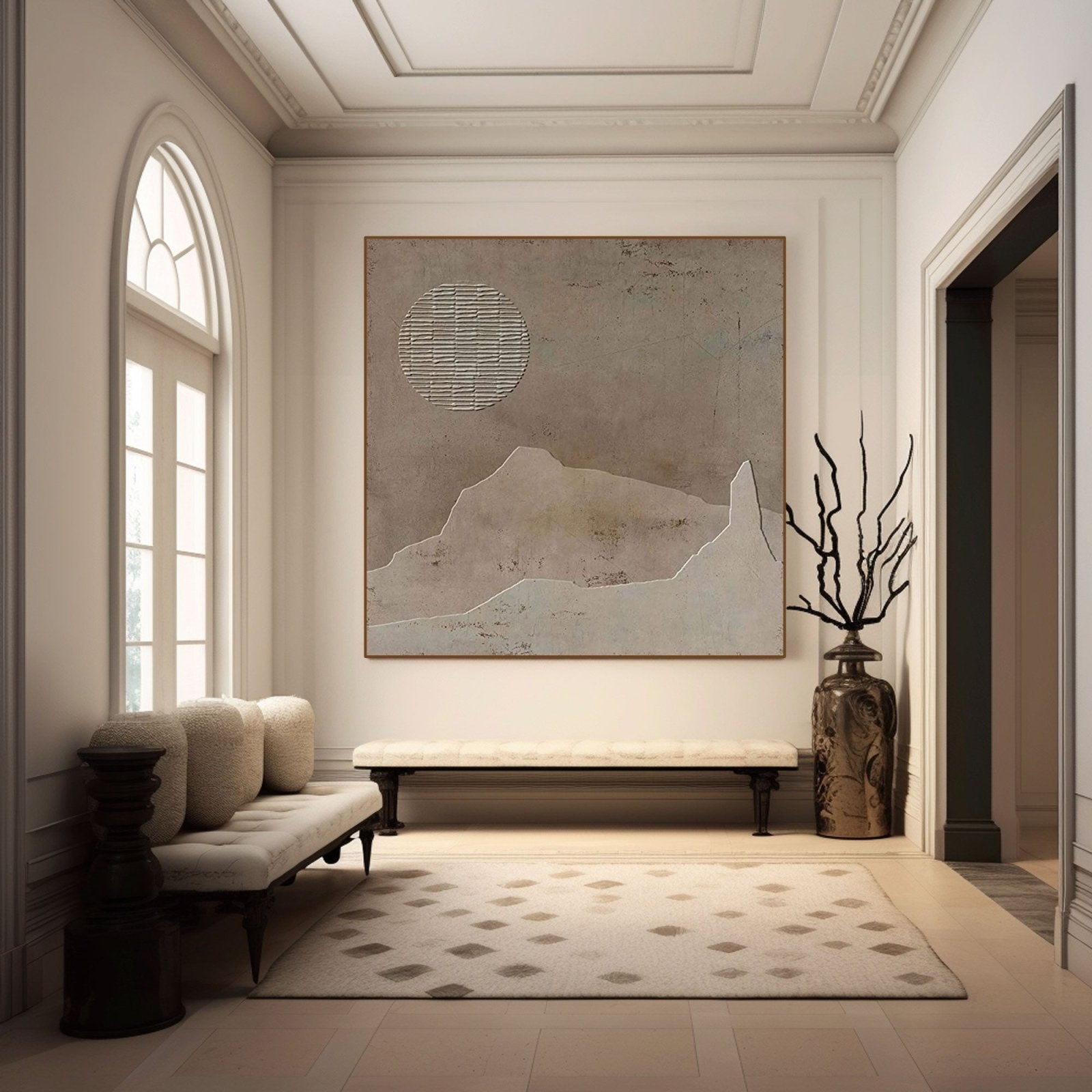 Wabi Sabi Painting "Lunaris"