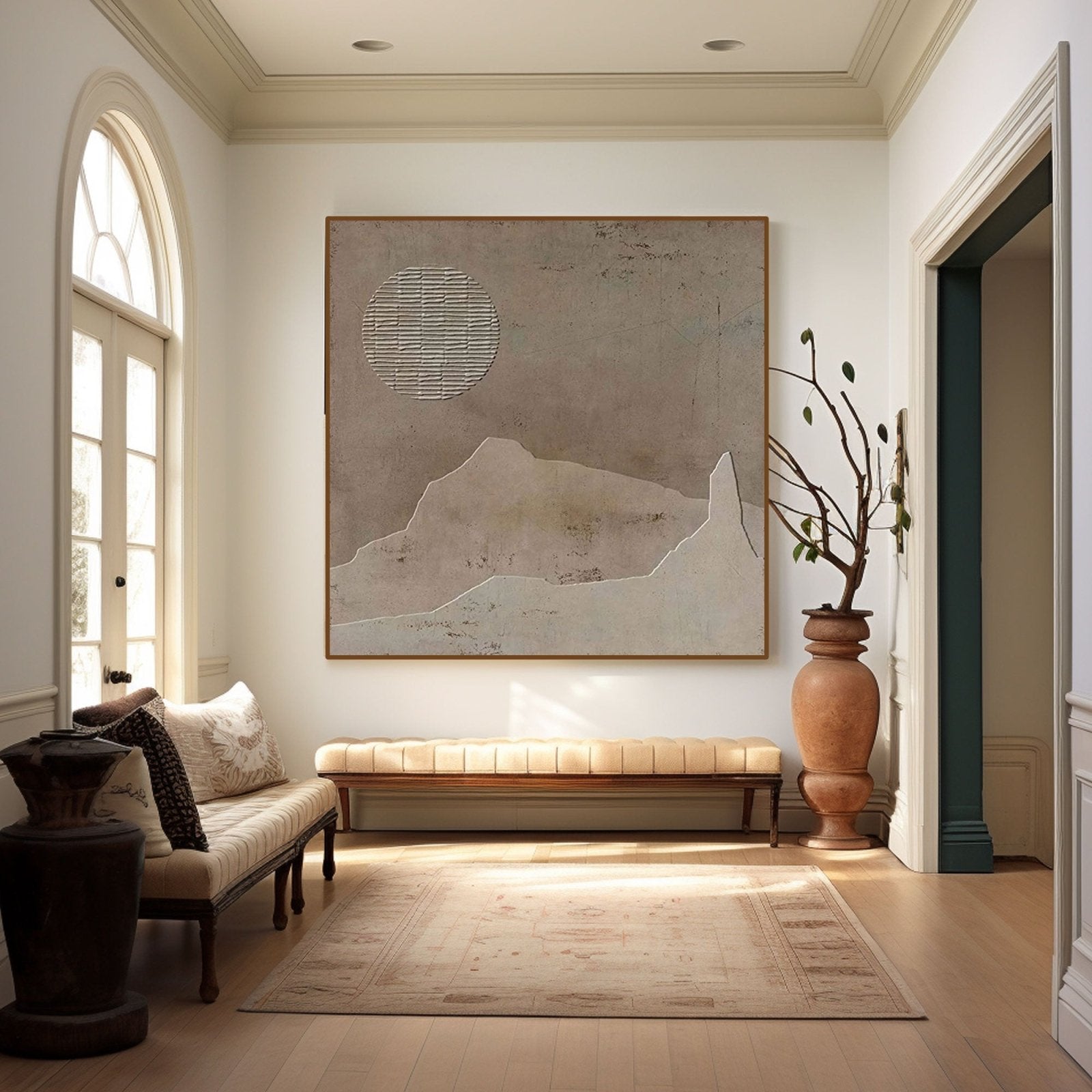 Wabi Sabi Painting "Lunaris"
