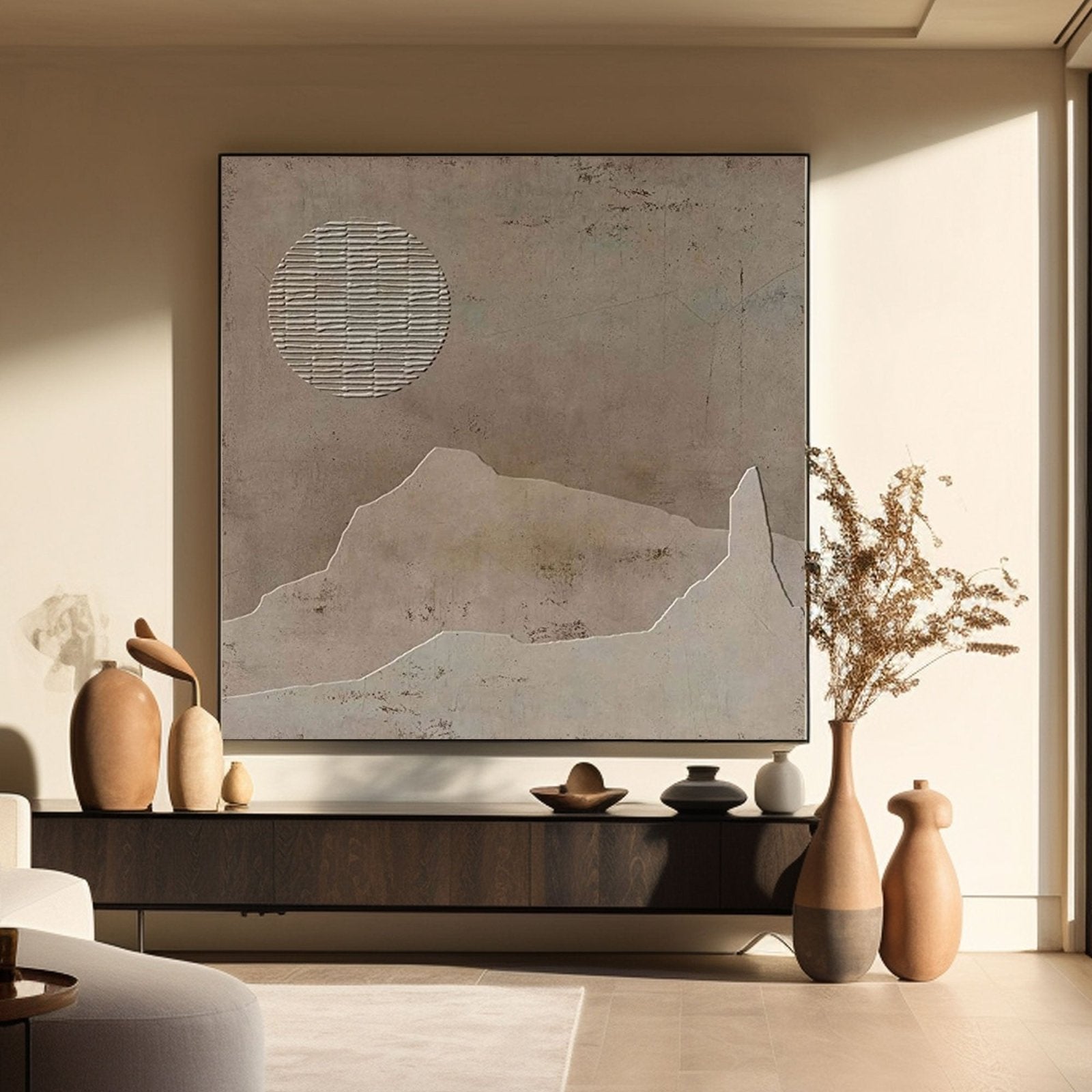 Wabi Sabi Painting "Lunaris"