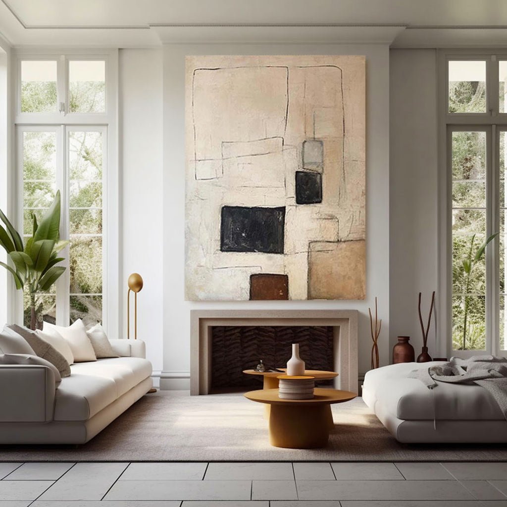 Wabi Sabi Painting "Luz Esquiva"
